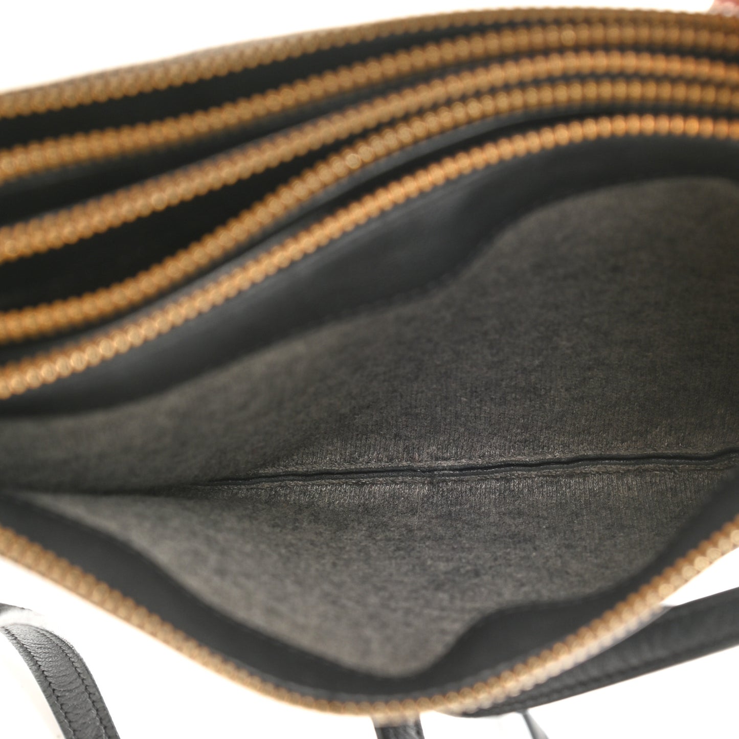 Lambskin Small Trio Crossbody Bag Black