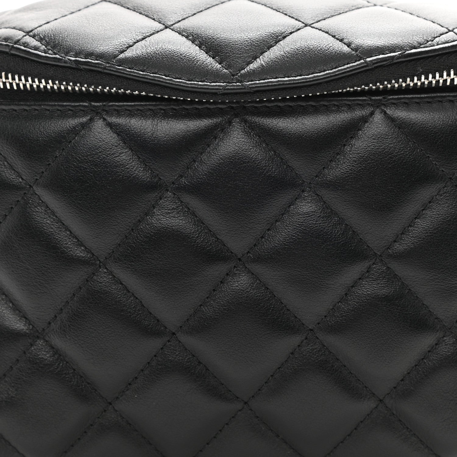 Chanel Calfskin Quilted Waist Belt Bag Black 8 of 10