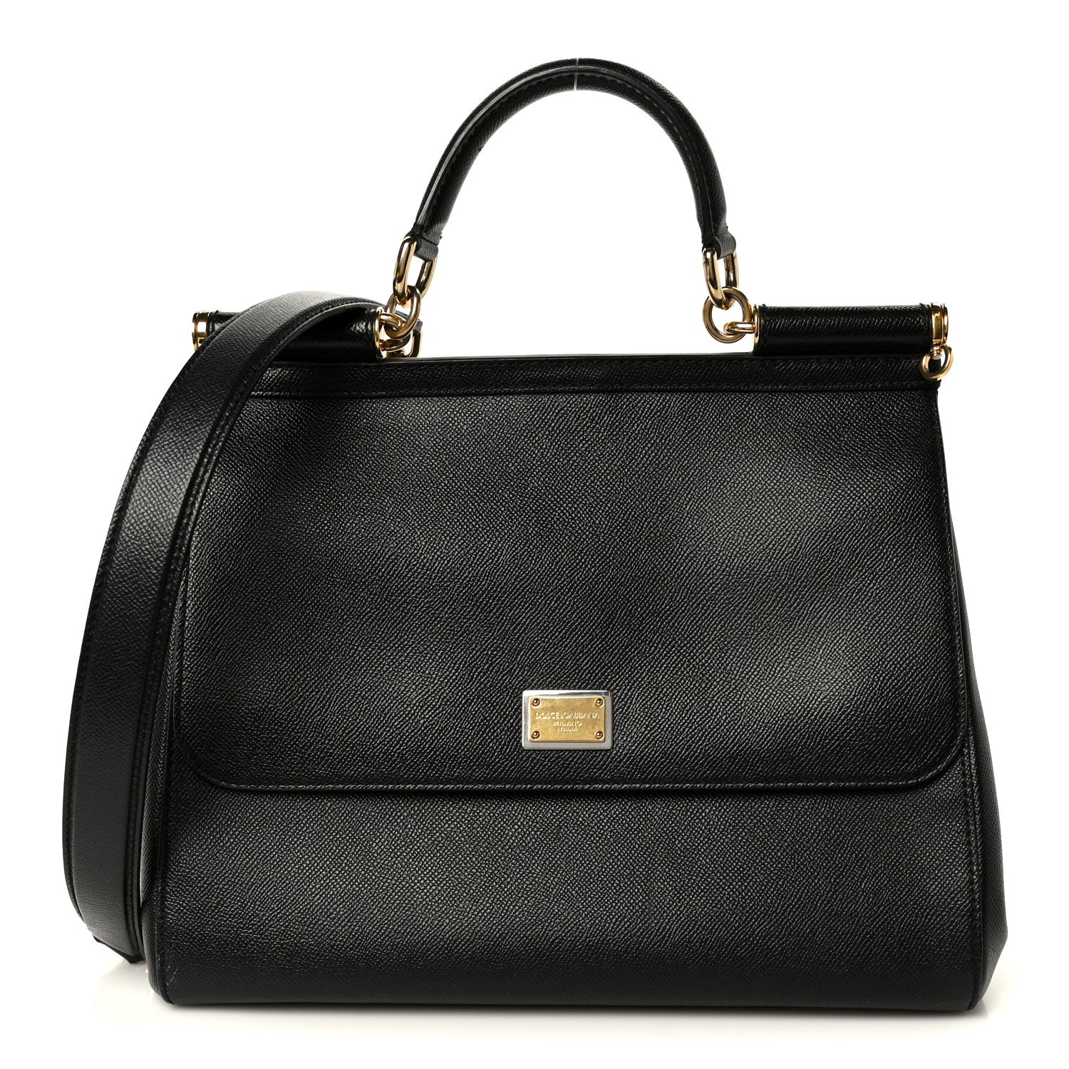 Dolce & Gabbana Dauphine Large Miss Sicily Satchel Black 1885790