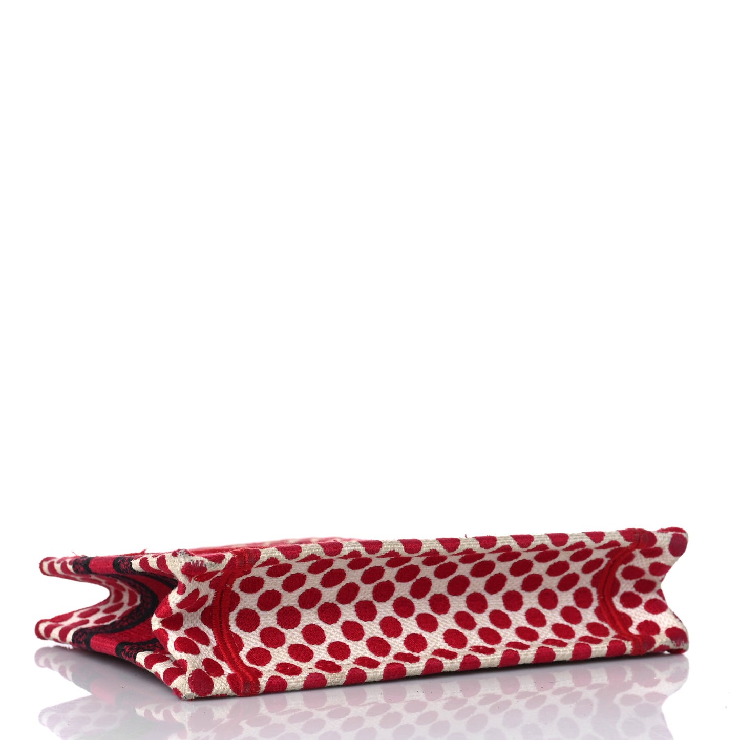 Canvas DiorAmour Dots Mini Book Tote Red