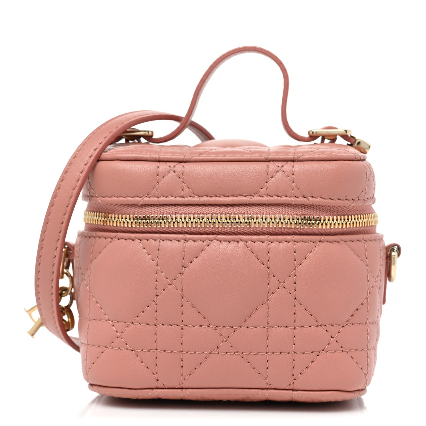 Lambskin Cannage Micro Vanity Case