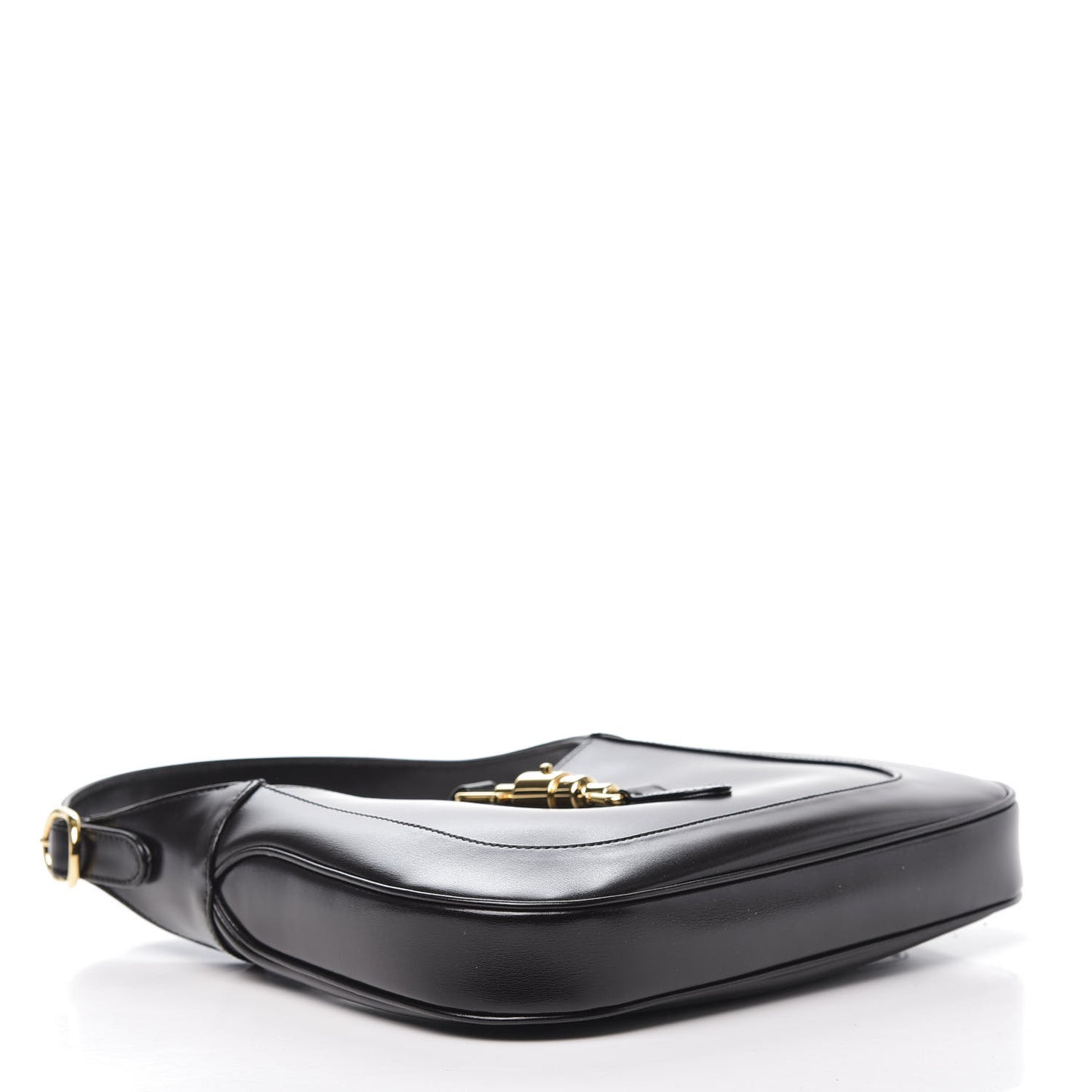Boarded Dyana Lux Calfskin Small Jackie 1961 Hobo Black