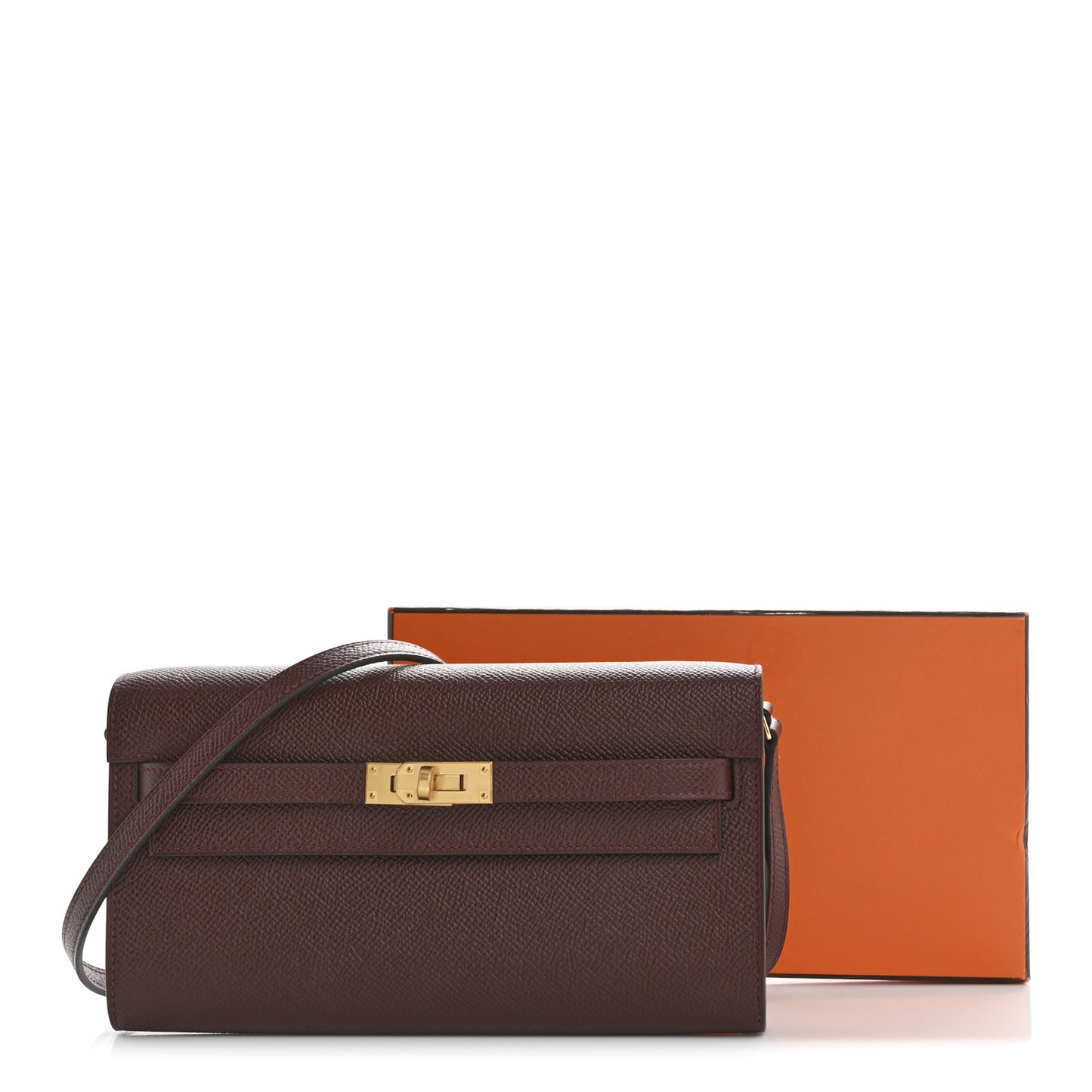 Epsom Kelly Wallet To Go Bordeaux