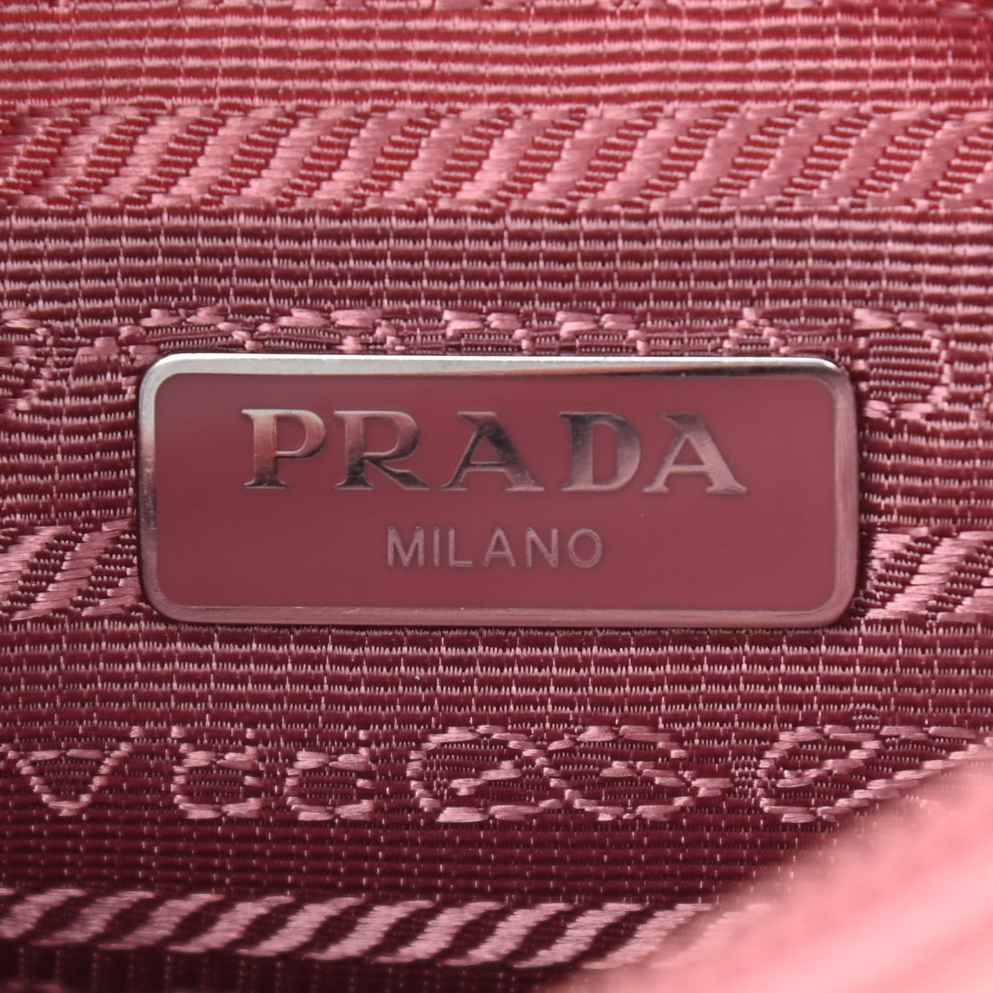 Tessuto Nylon Saffiano Mini Re-Edition 2000 Bag Rosa