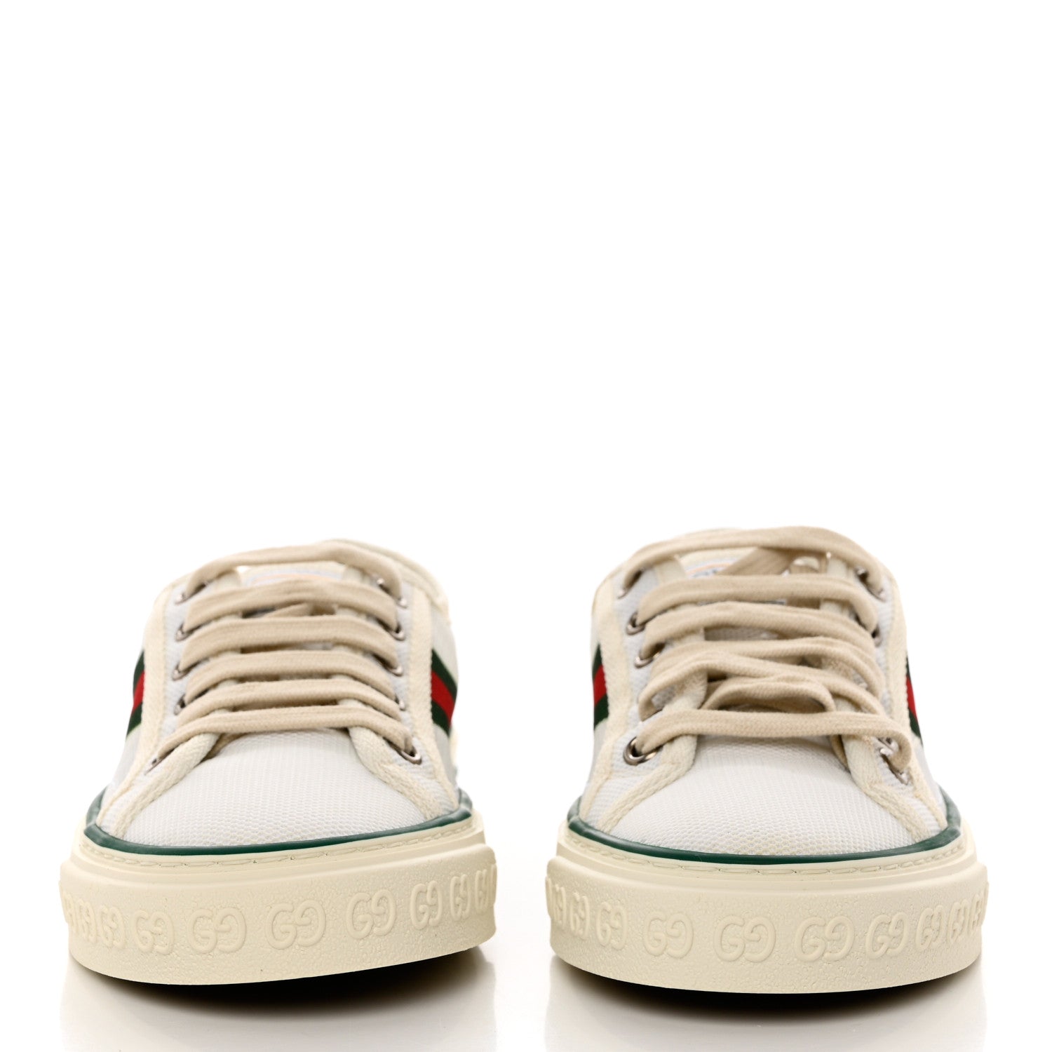 Gucci Mesh Web Womens 1977 Tennis Sneakers 35.5 Great White Mystic White 2 of 8
