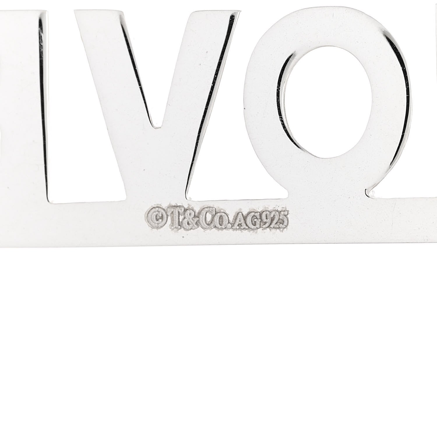 Tiffany Sterling Silver LOVE Charm 4 of 4