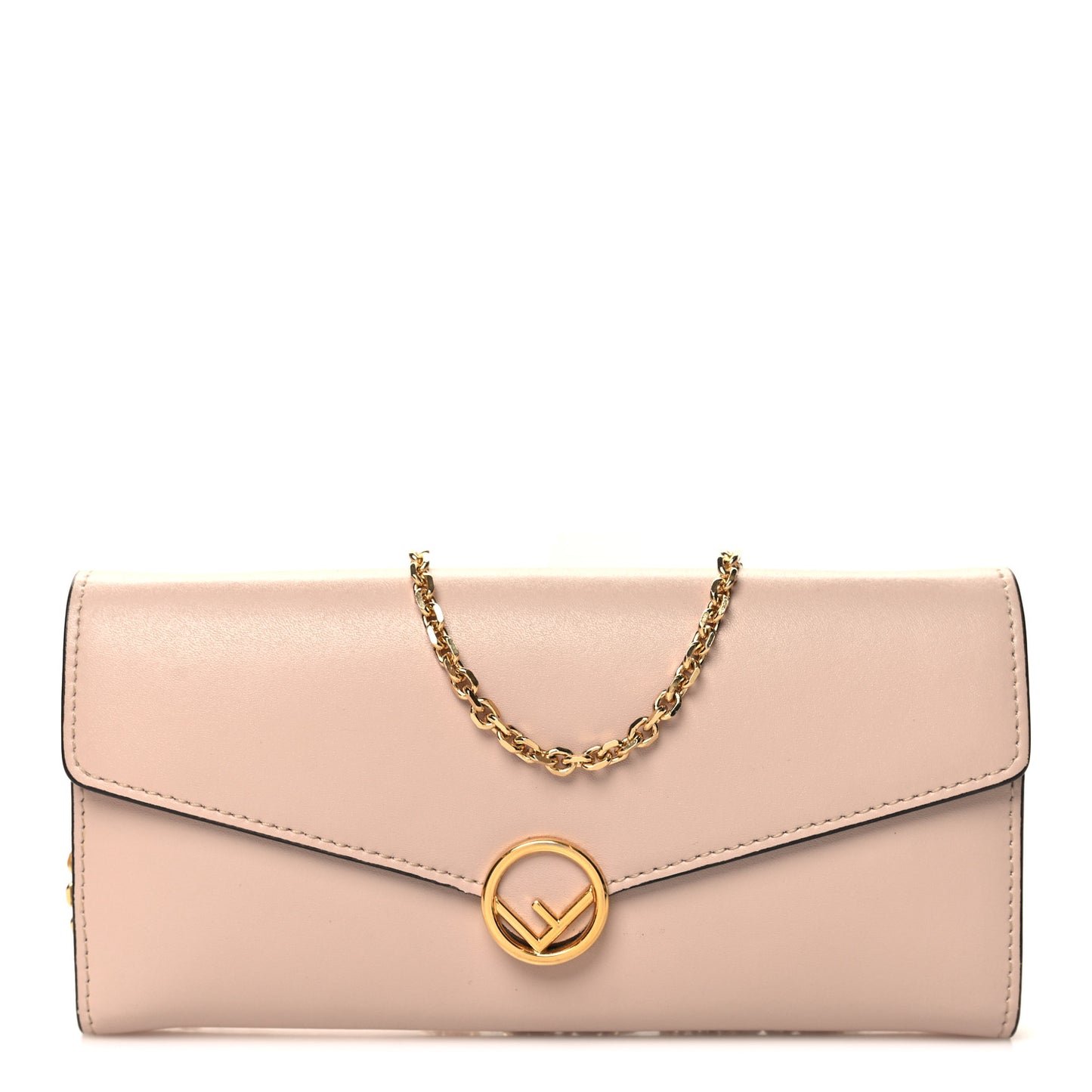 Vitello Cruise F is Fendi Continental Envelope Wallet on Chain Light Rose
