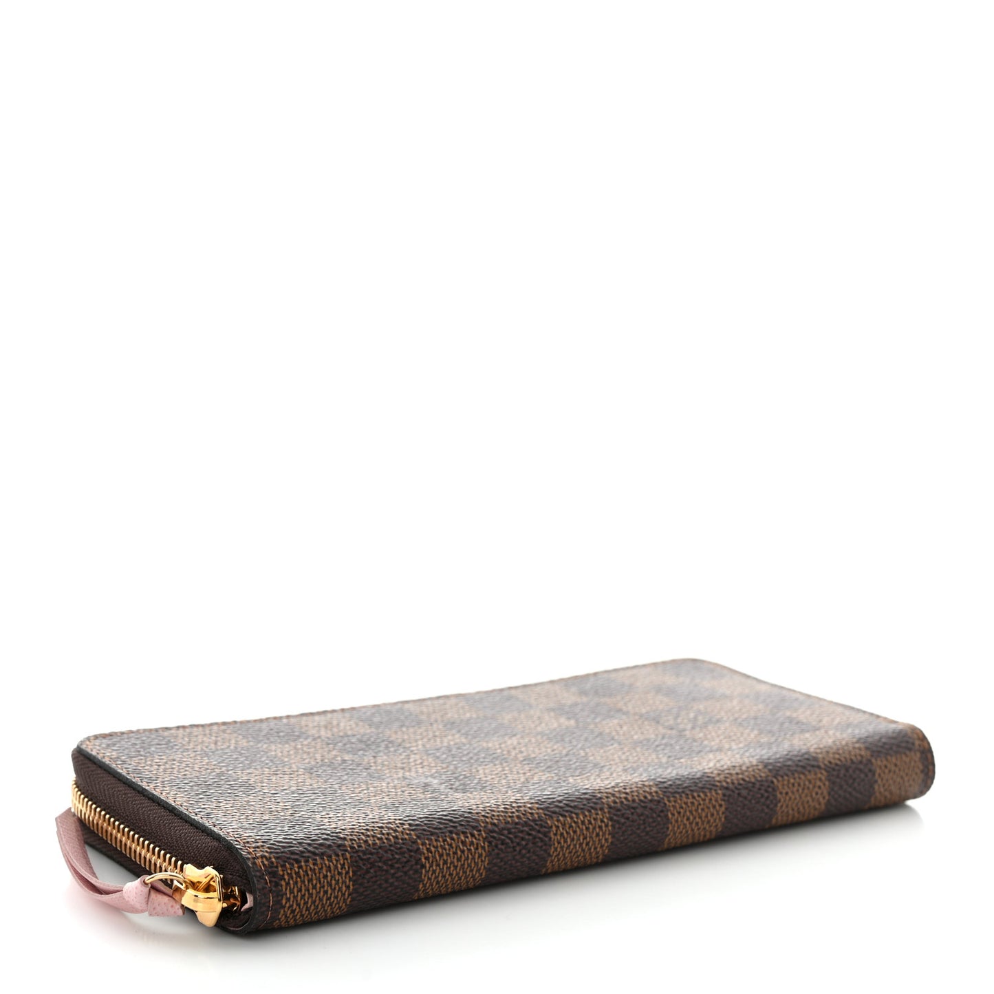 Damier Ebene Clemence Wallet Rose Ballerine