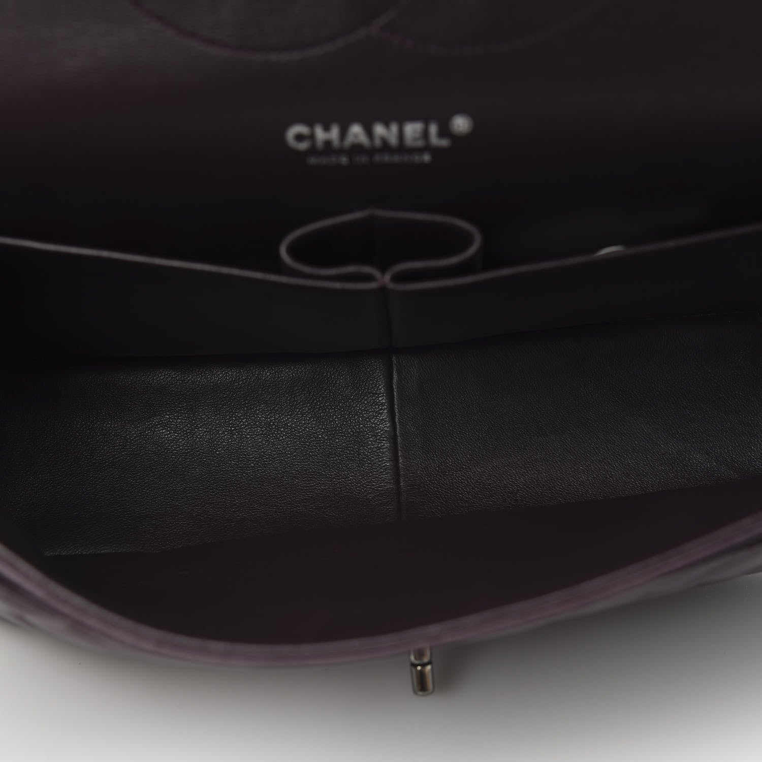 Chanel Lambskin Quilted Jumbo Double Flap Purple 5 of 12