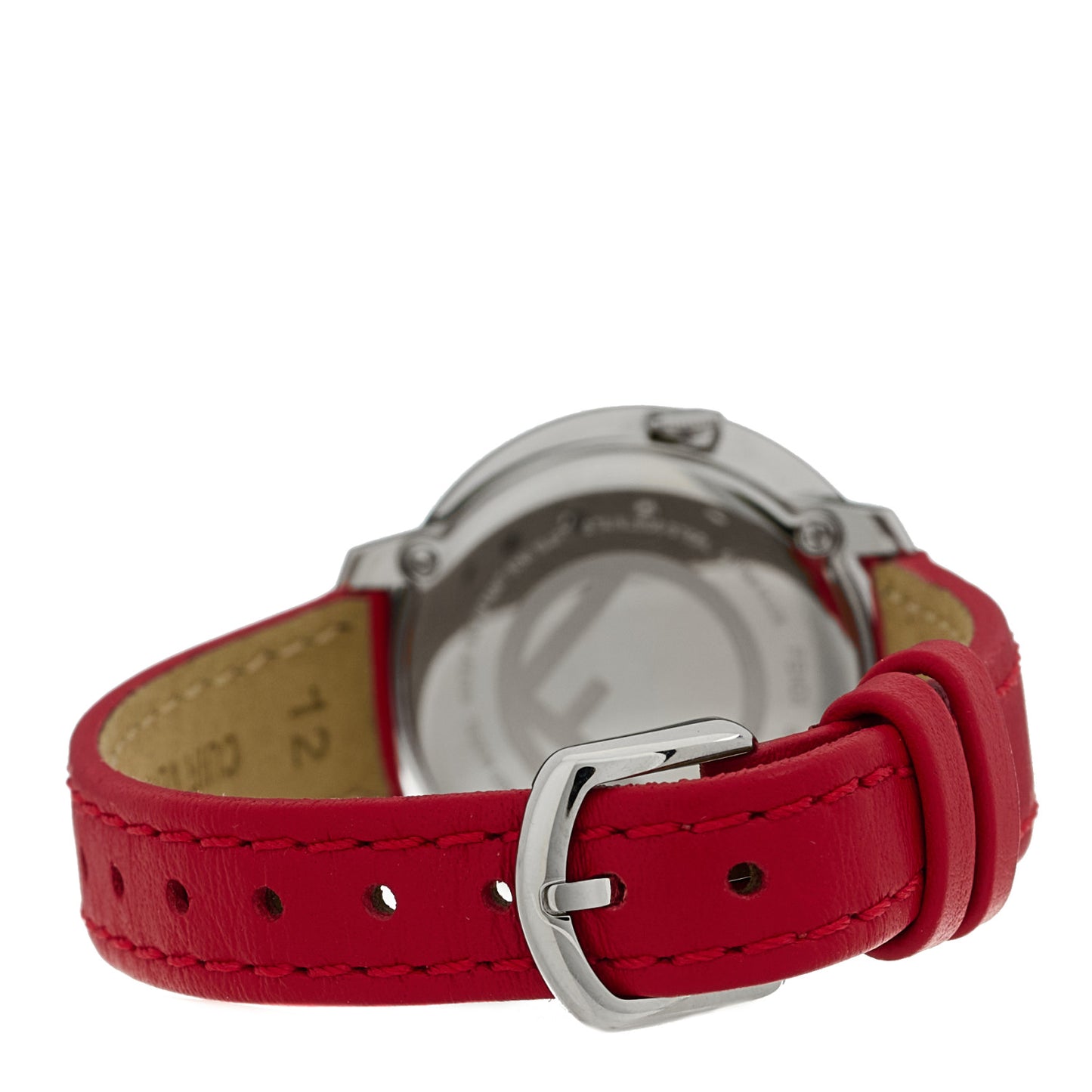 Stainless Steel Calfskin 28mm Run Away Quartz Watch Red