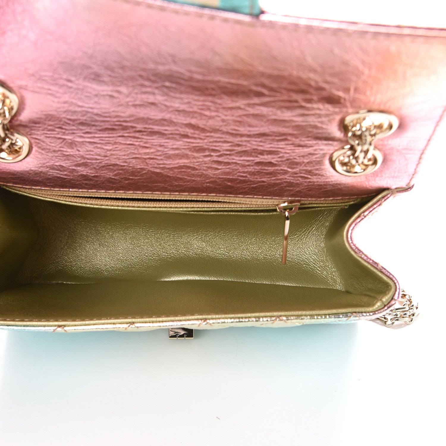 Chanel Metallic Goatskin Quilted Mini 2.55 Reissue Flap Multicolor 4 of 10