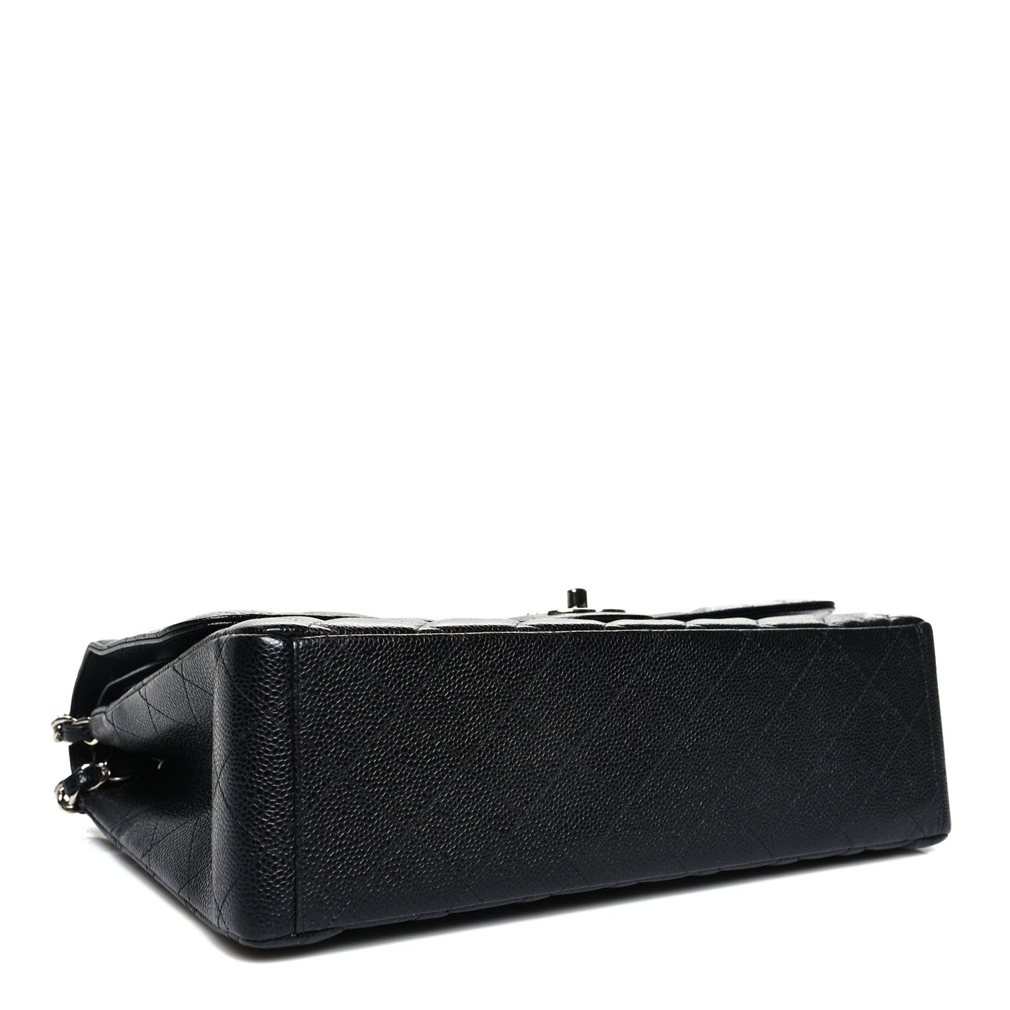 Caviar Quilted Maxi Double Flap Black