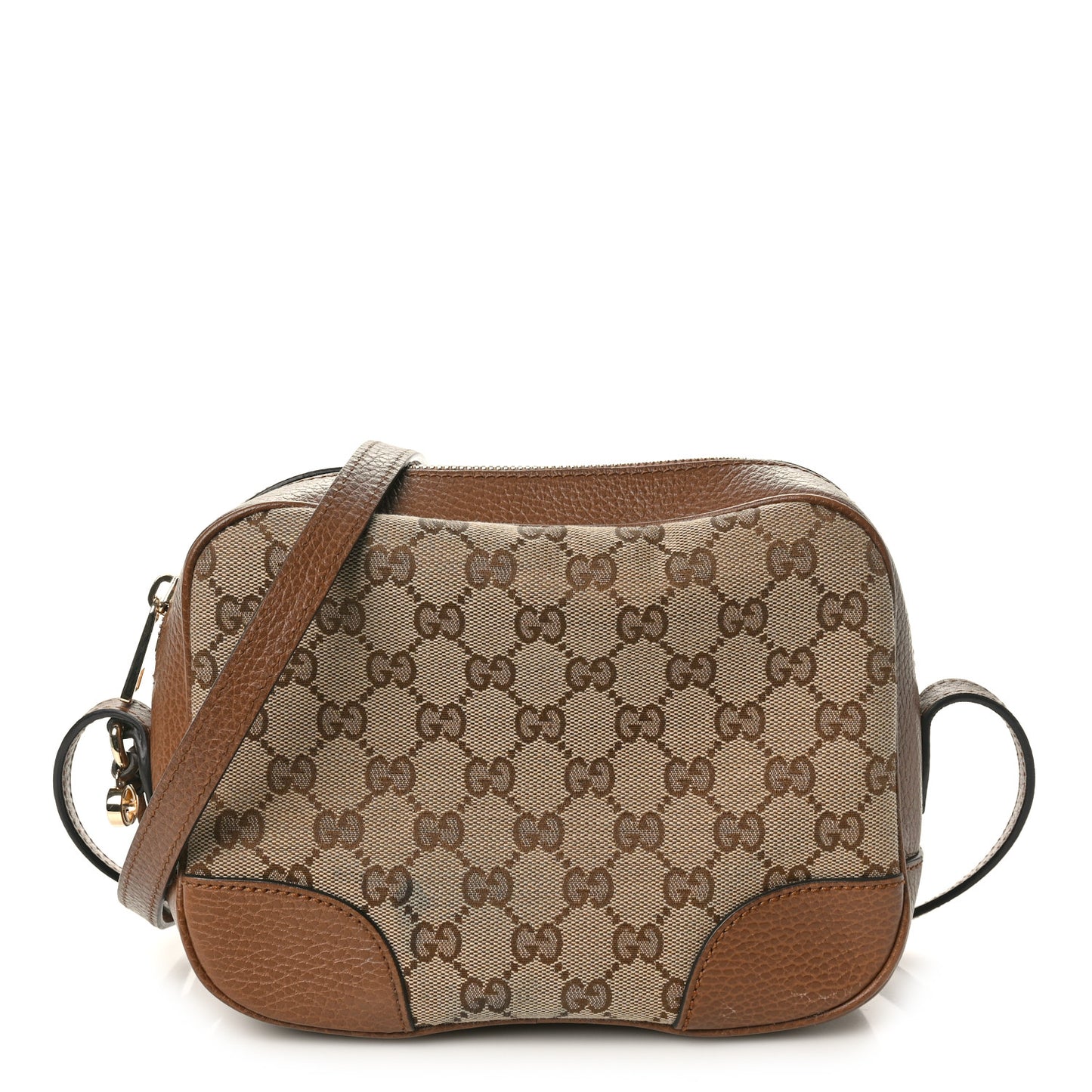 Monogram Mini Bree Messenger Bag Beige Tabacco