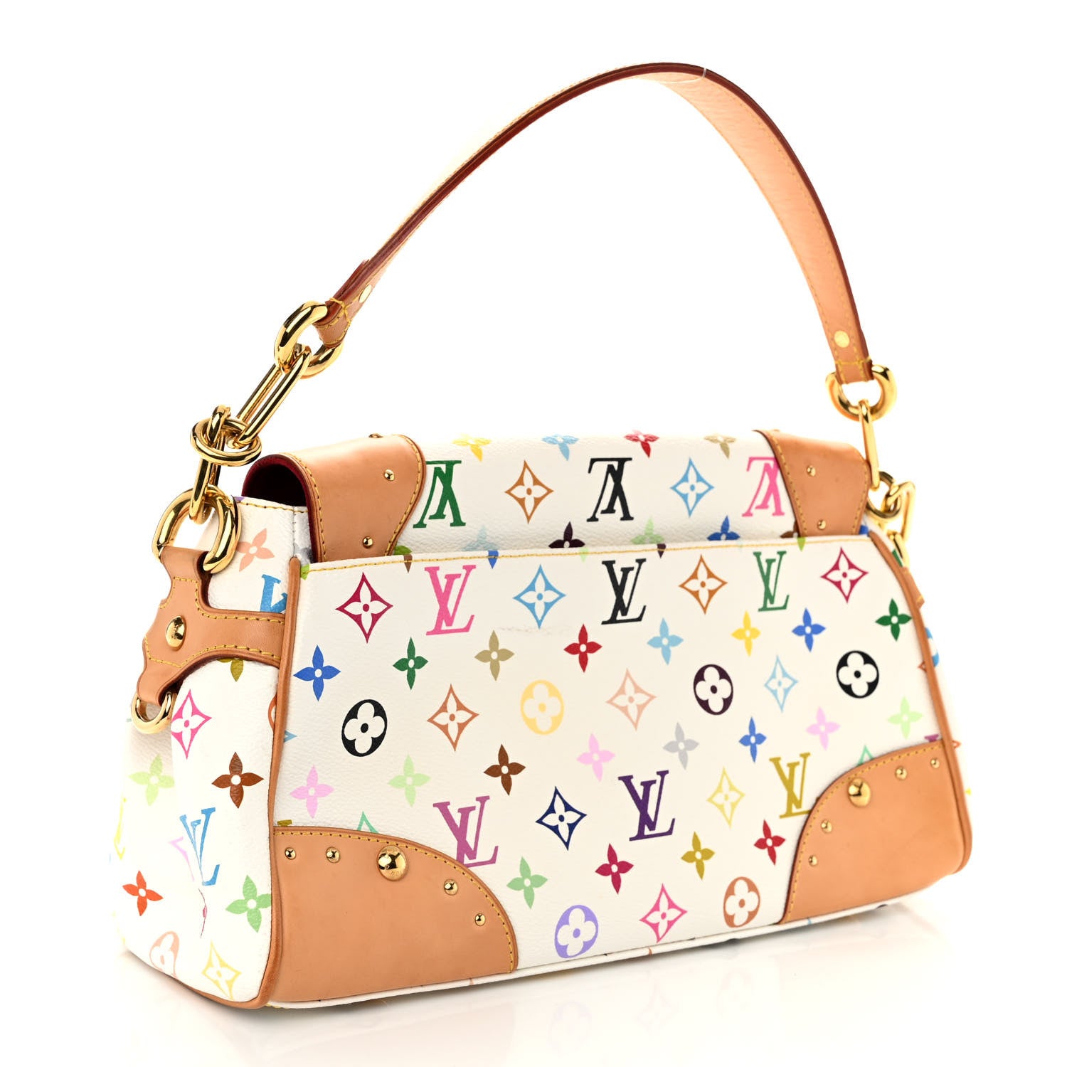 Louis Vuitton LOUIS VUITTON Monogram Multicolor Beverly MM White 3 of 9