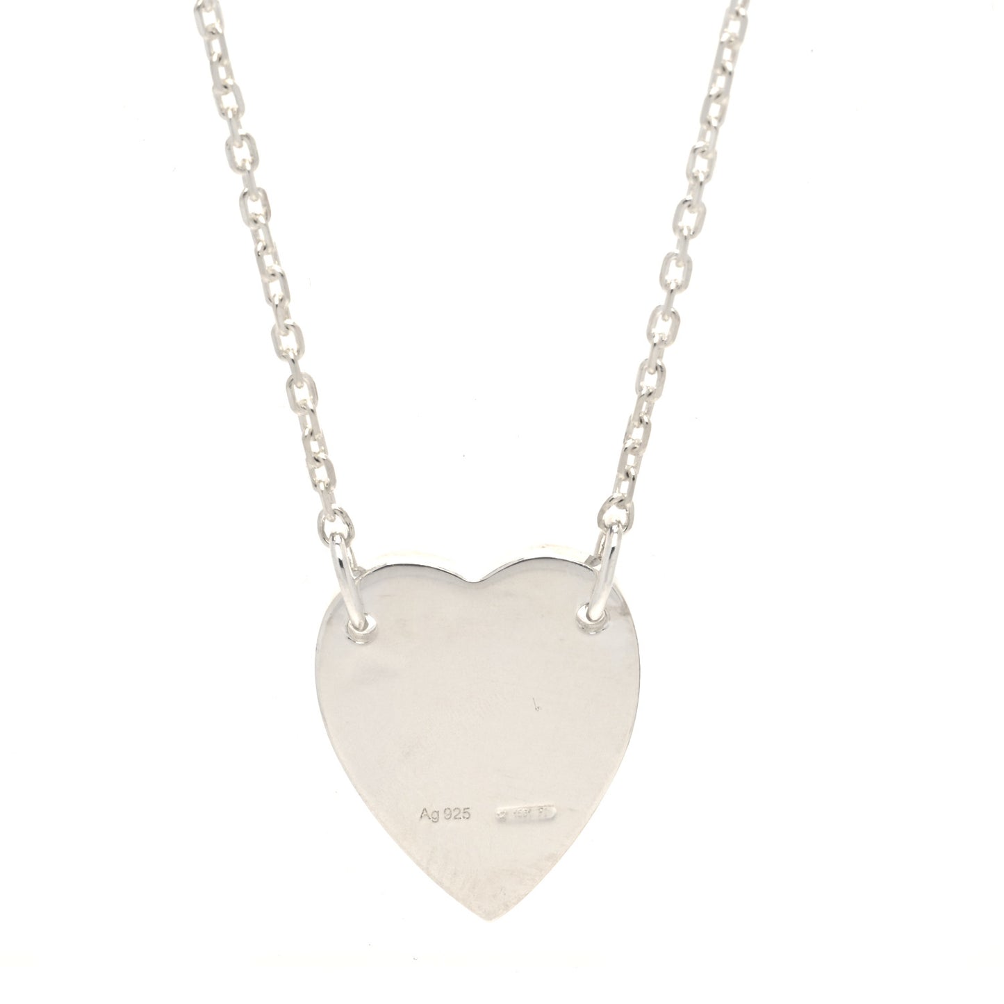 Sterling Silver Trademark Heart Pendant Necklace