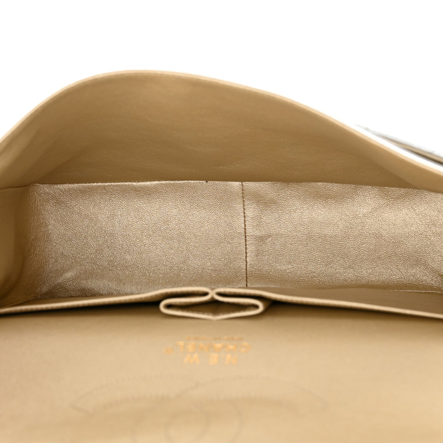 Metallic Lambskin Quilted Jumbo Double Flap Silver
