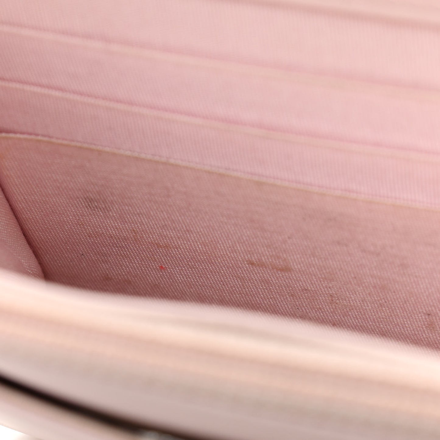 Canvas Deauville Wallet On Chain WOC Pink White