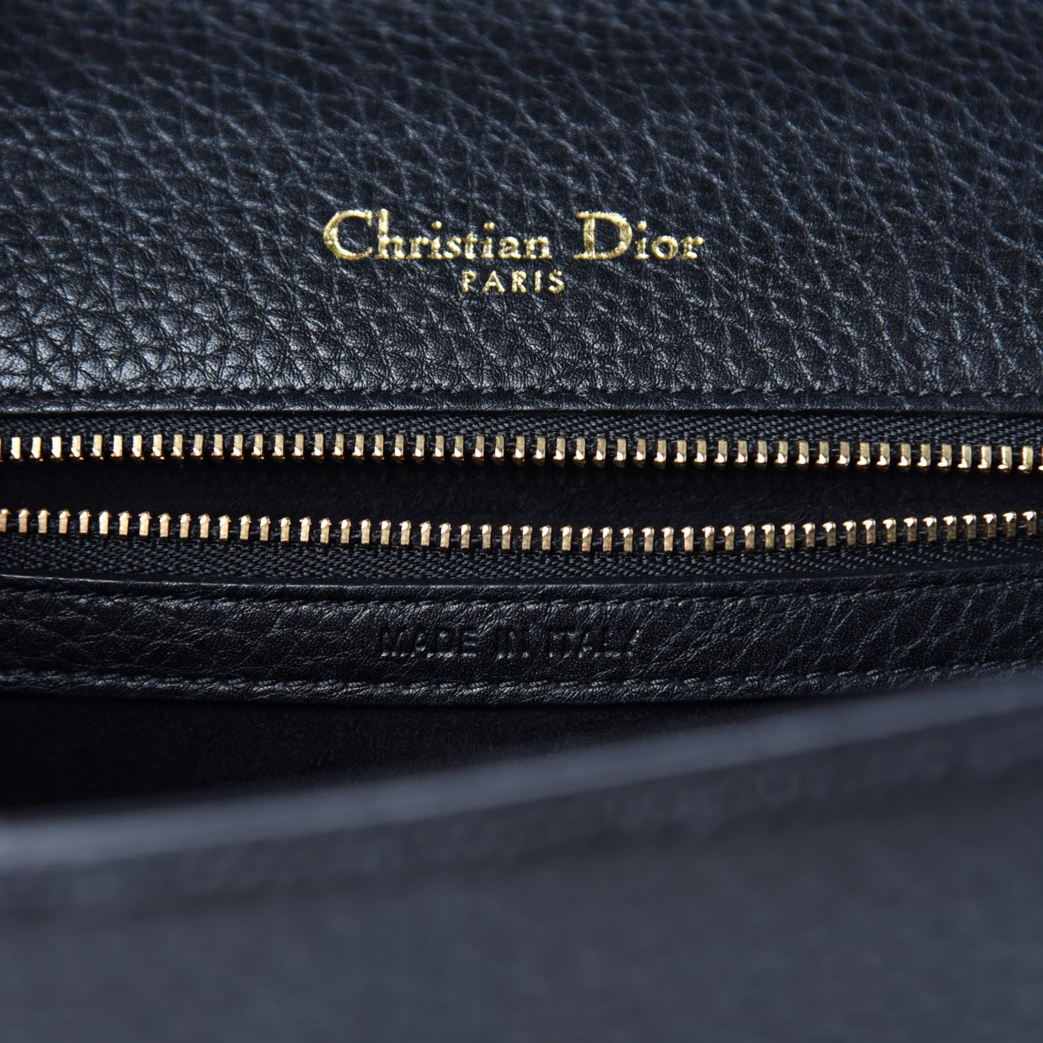 Christian Dior Grained Calfskin Small Diorama Flap Bag Black 9 of 10