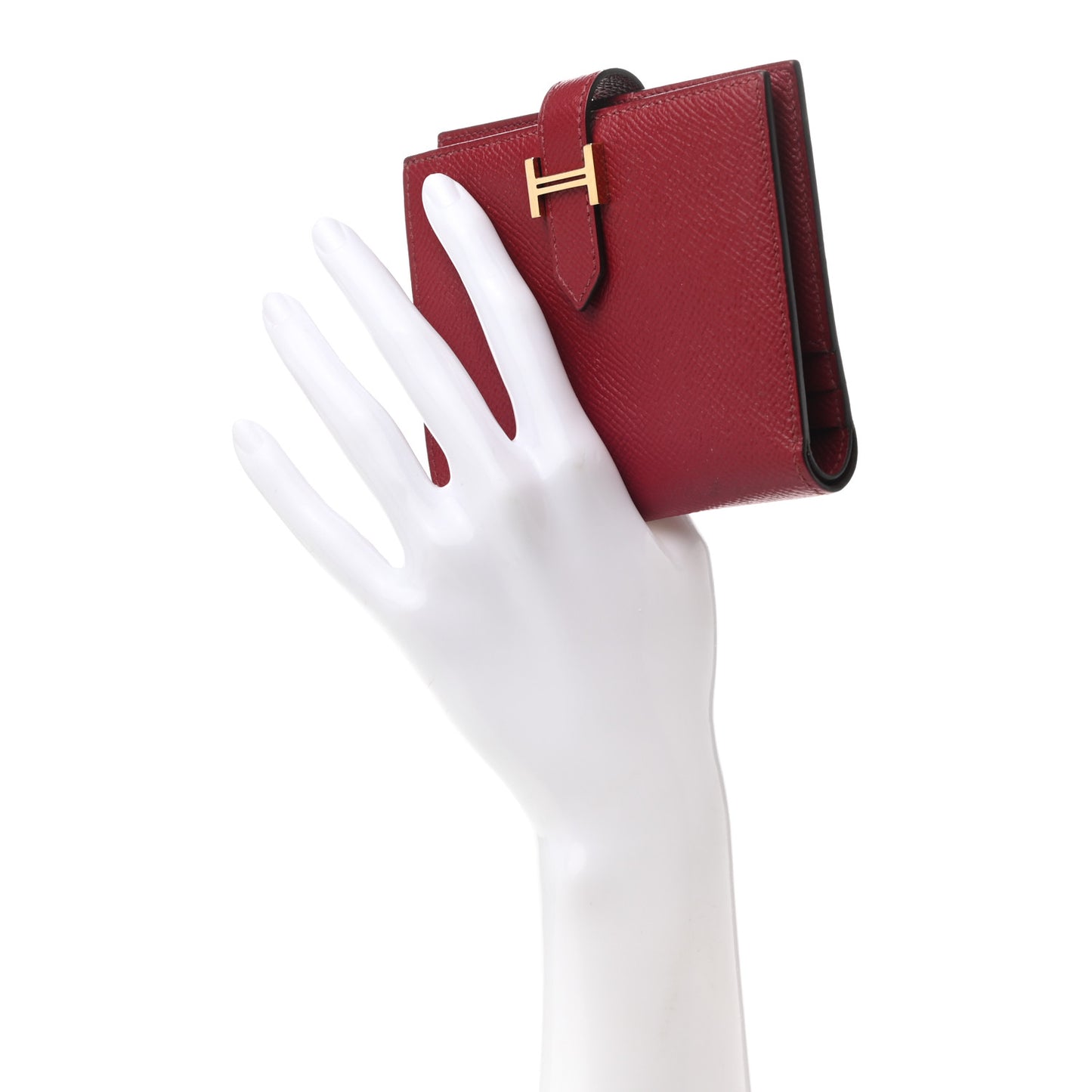 Epsom Bearn Compact Wallet Rouge Grenat