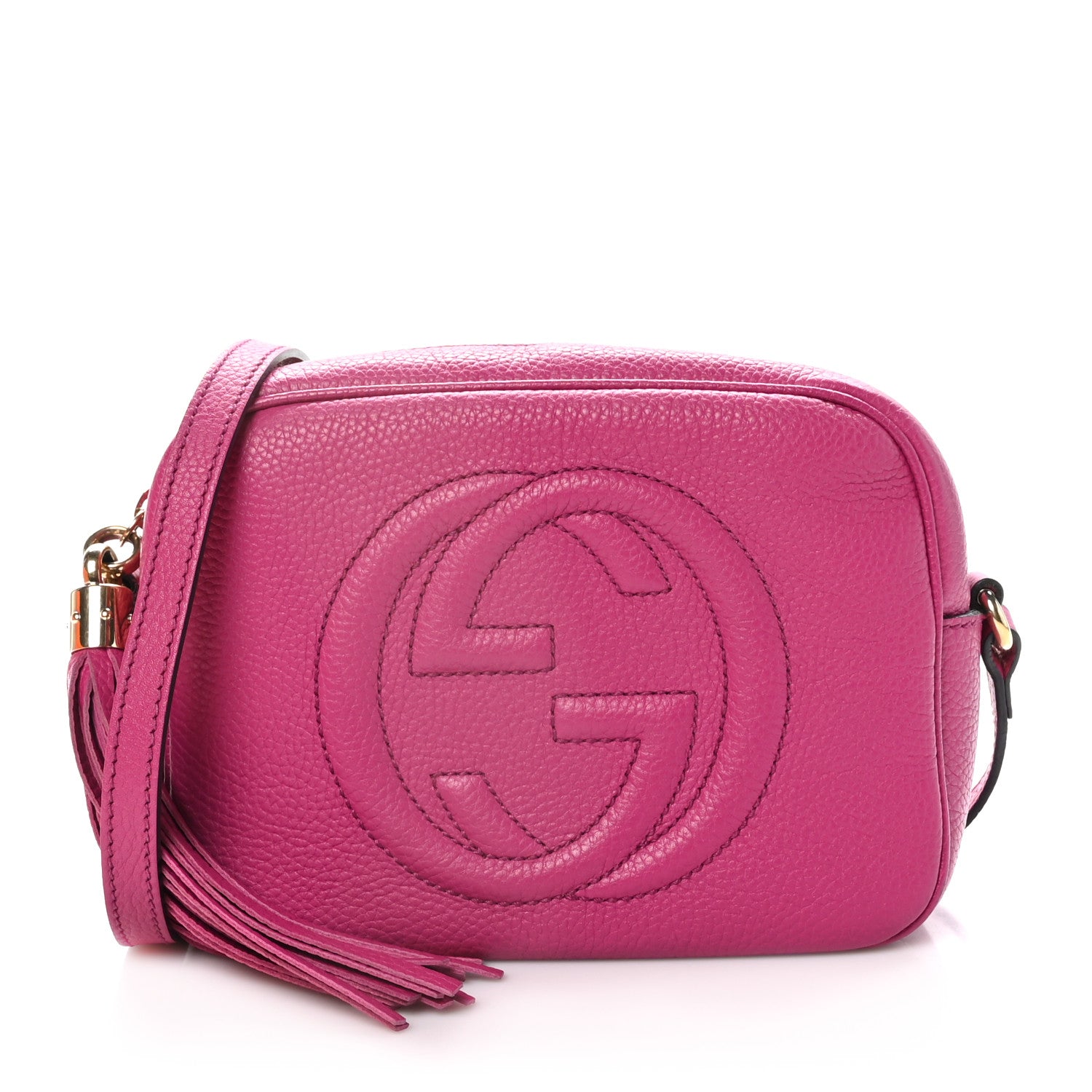 Gucci Cellarius Calfskin Small Soho Disco Bag Bright Bouganville 1 of 11