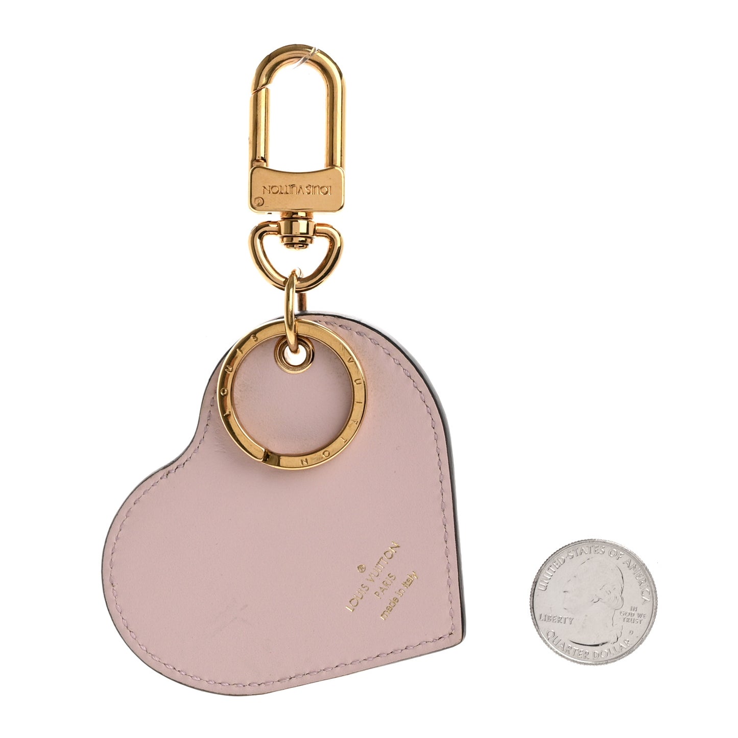 Vernis Degrade Heart Bag Charm Pink