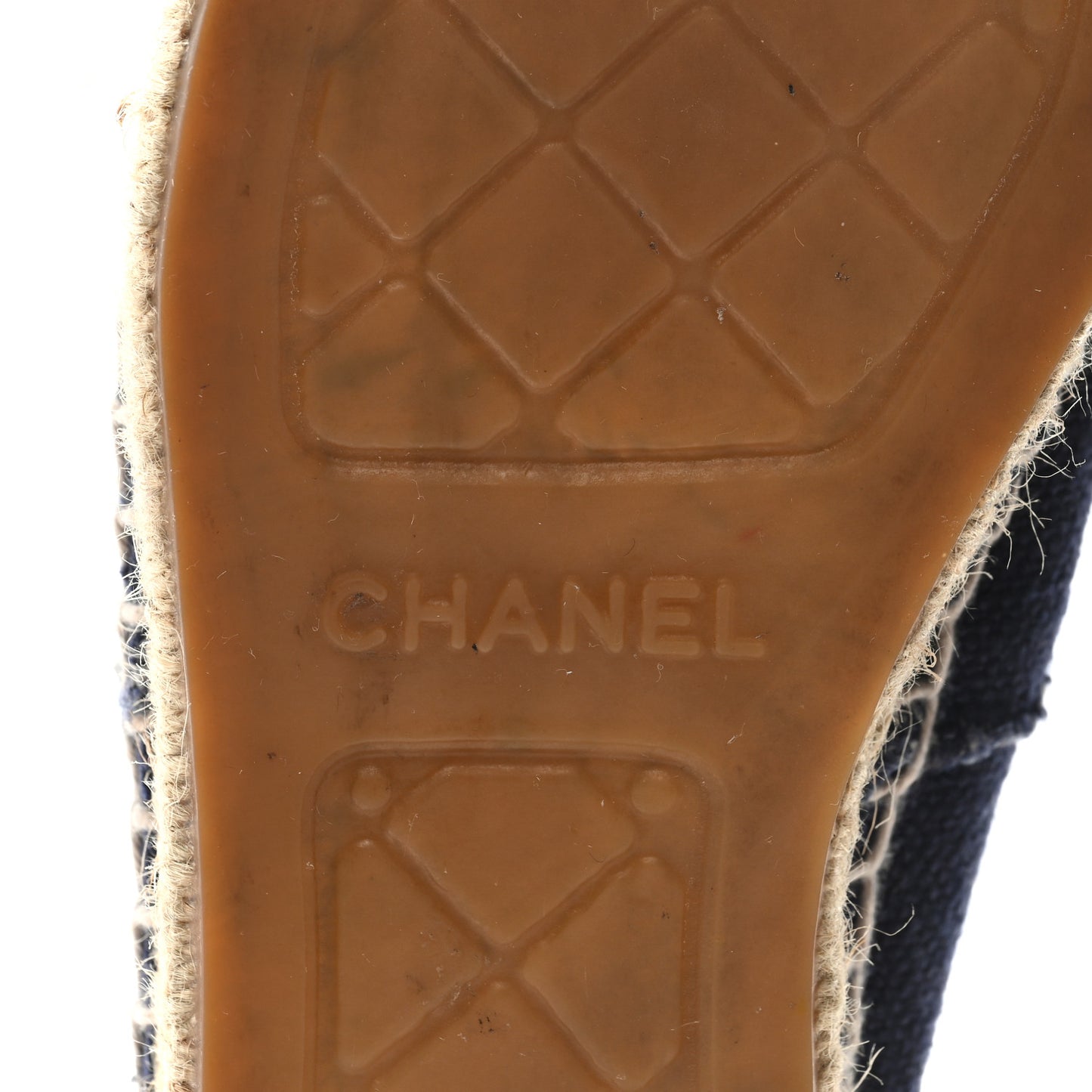 Denim Toile CC Espadrilles 36 Navy Black
