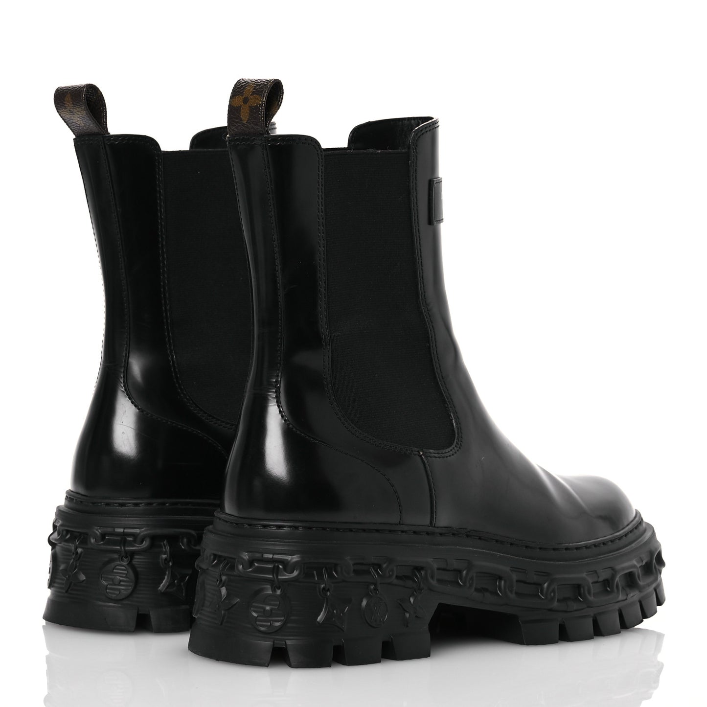 Calfskin Record Chelsea Boots 37 Black