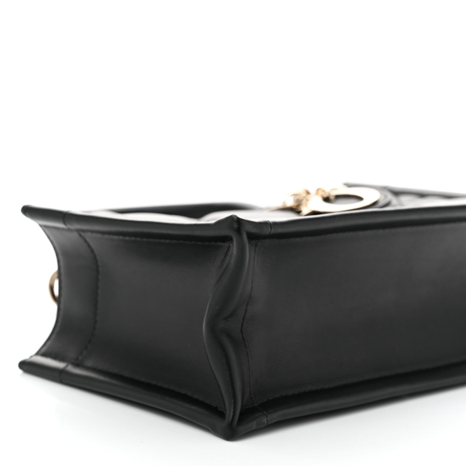 Christian Dior Calfksin Macrocannage Mini Book Tote Black 9 of 10