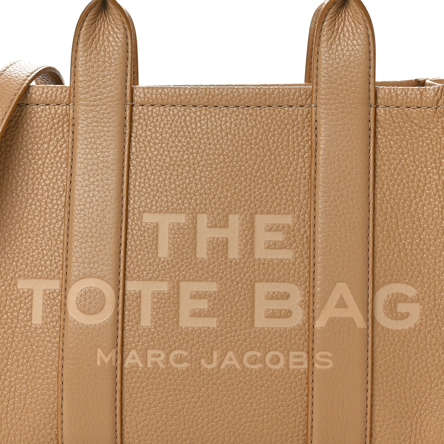 Grained Calfskin Mini The Tote Bag Camel