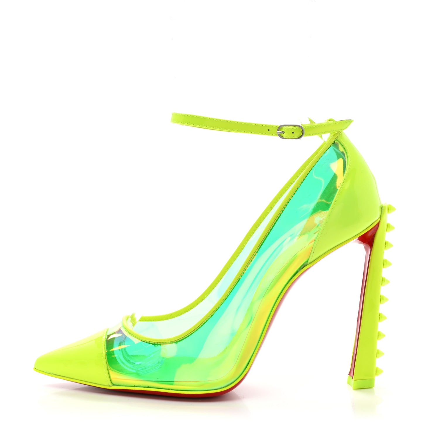 Disco PVC Hologram Debout Condorapik 100 Pumps 35 Fluo Yellow