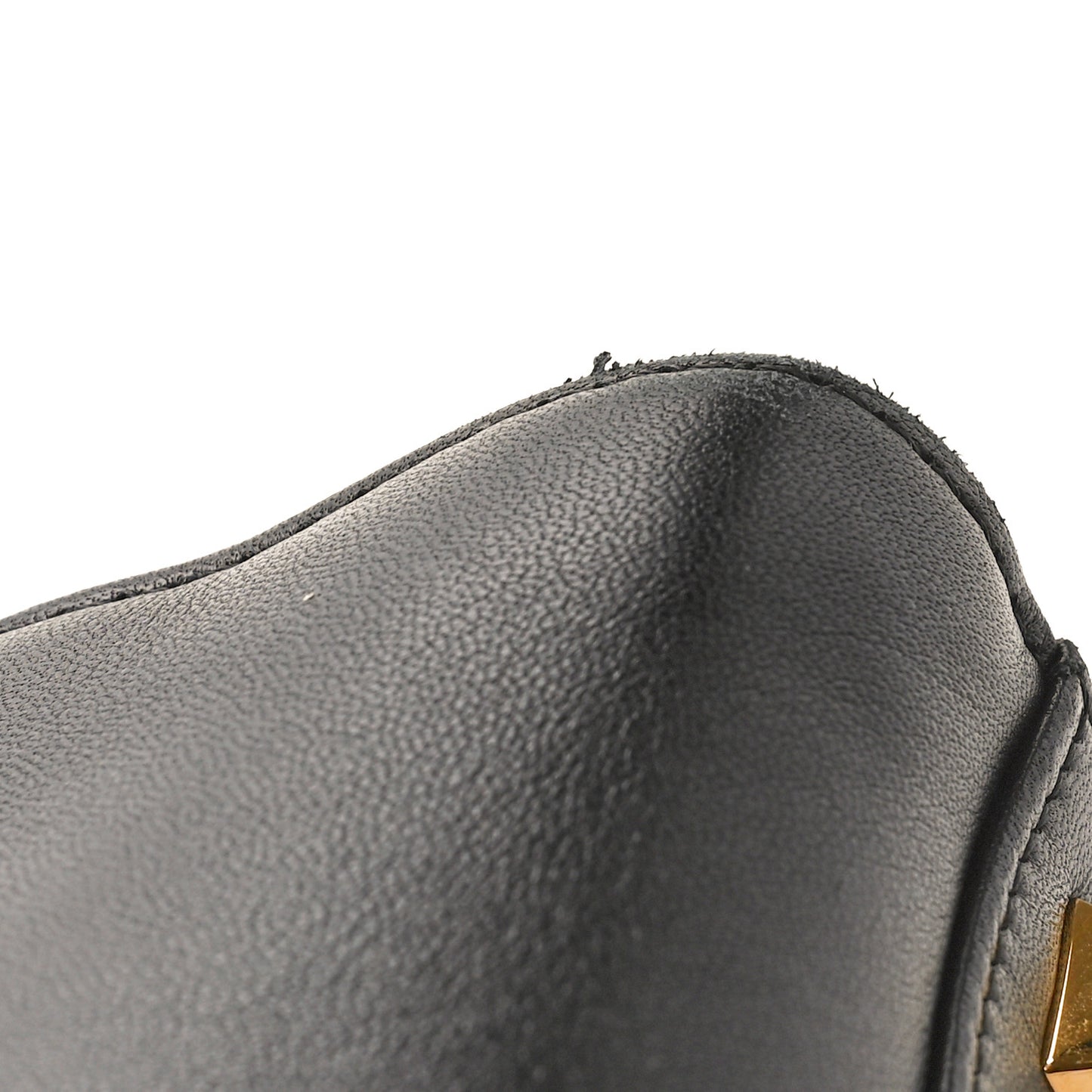 Nappa Studded Mini Peekaboo Iconic Satchel Black