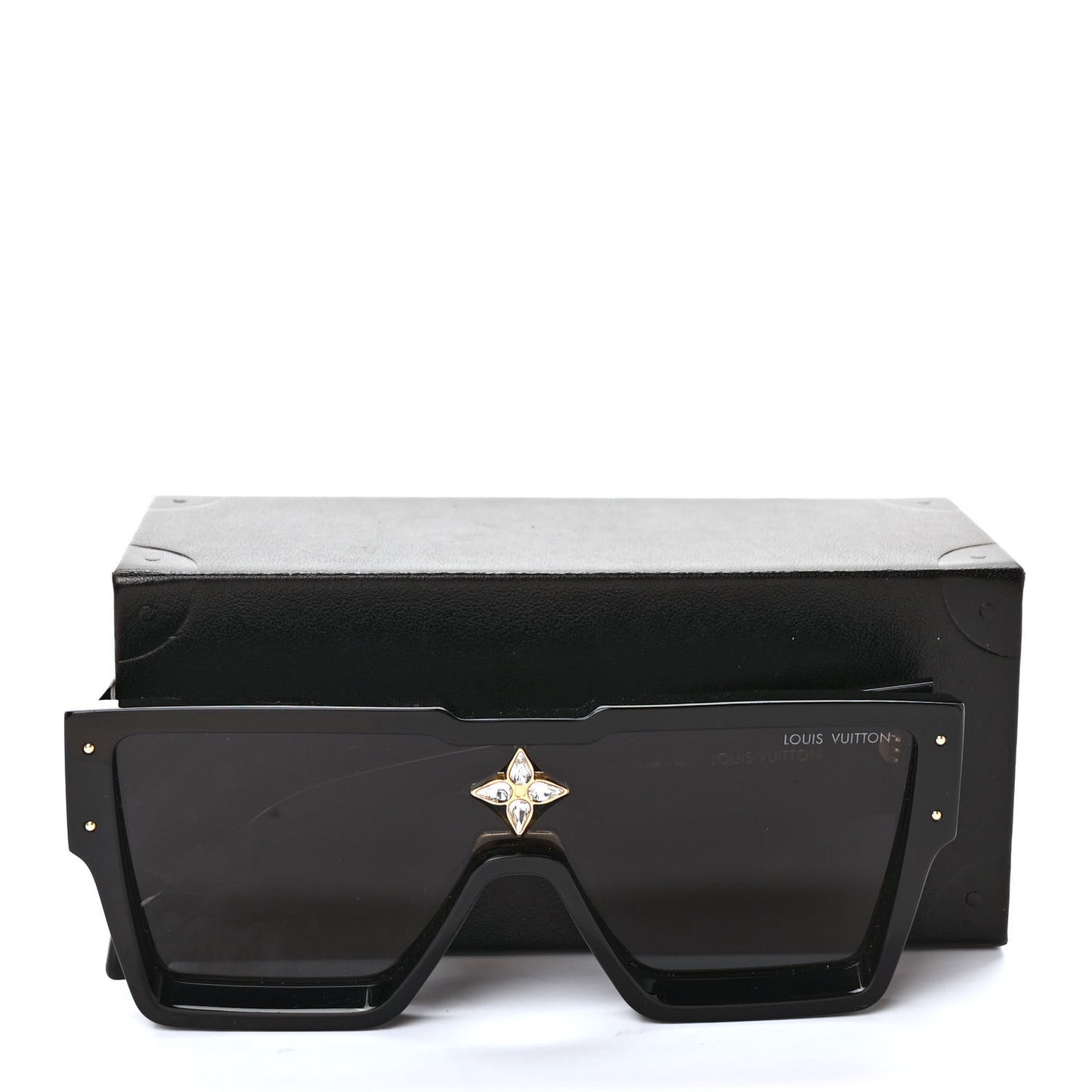 Acetate Swarovski Crystal Cyclone Sunglasses Z1547E Black