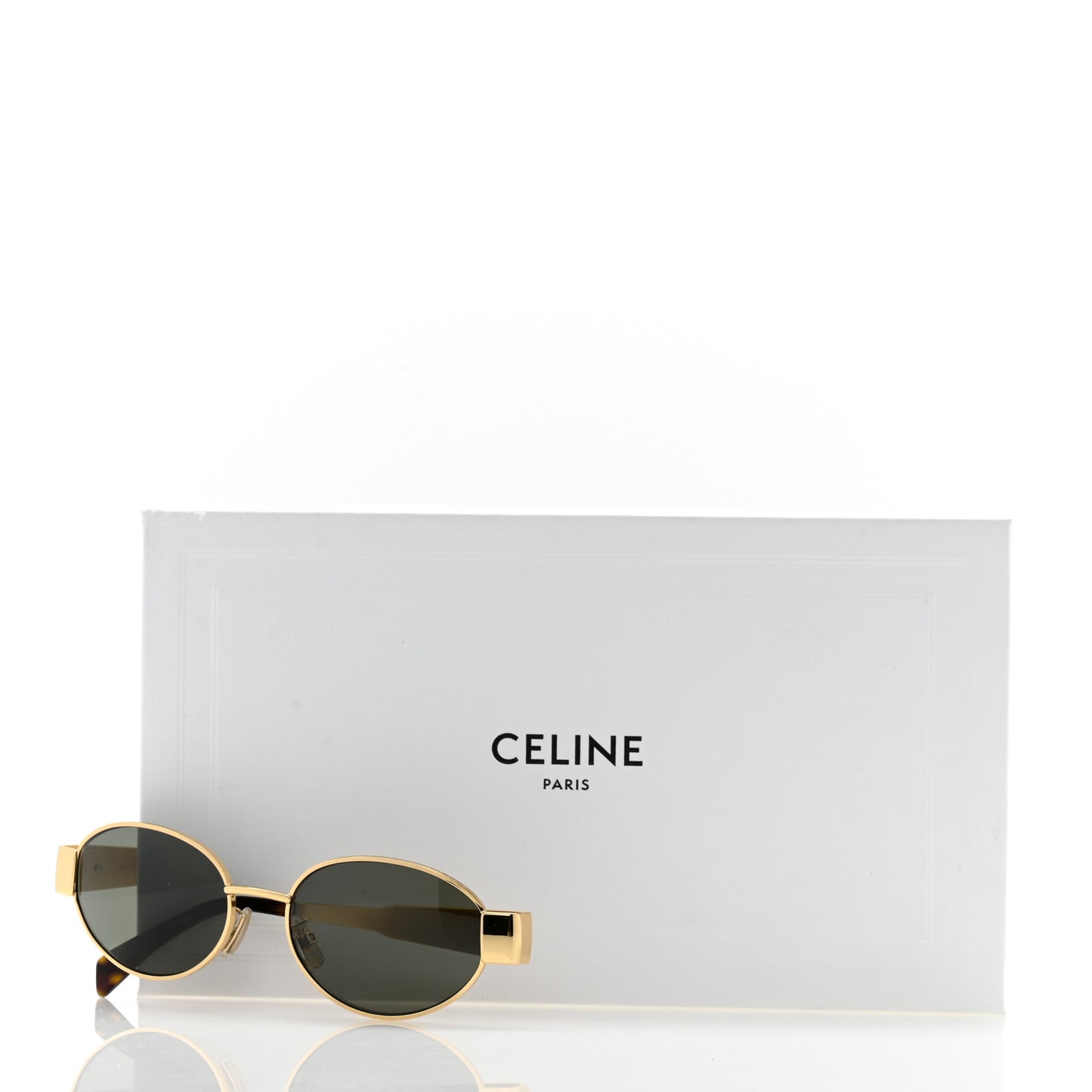 Metal Triomphe 01 Sunglasses CL40235U Gold Green