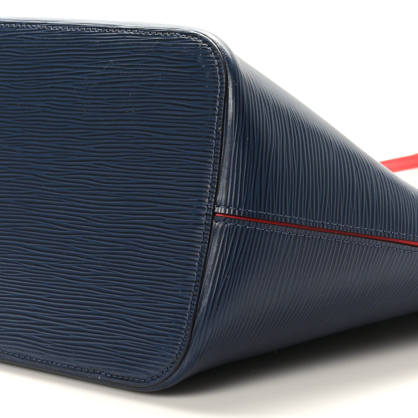 Epi Neverfull MM Indigo Coquelicot