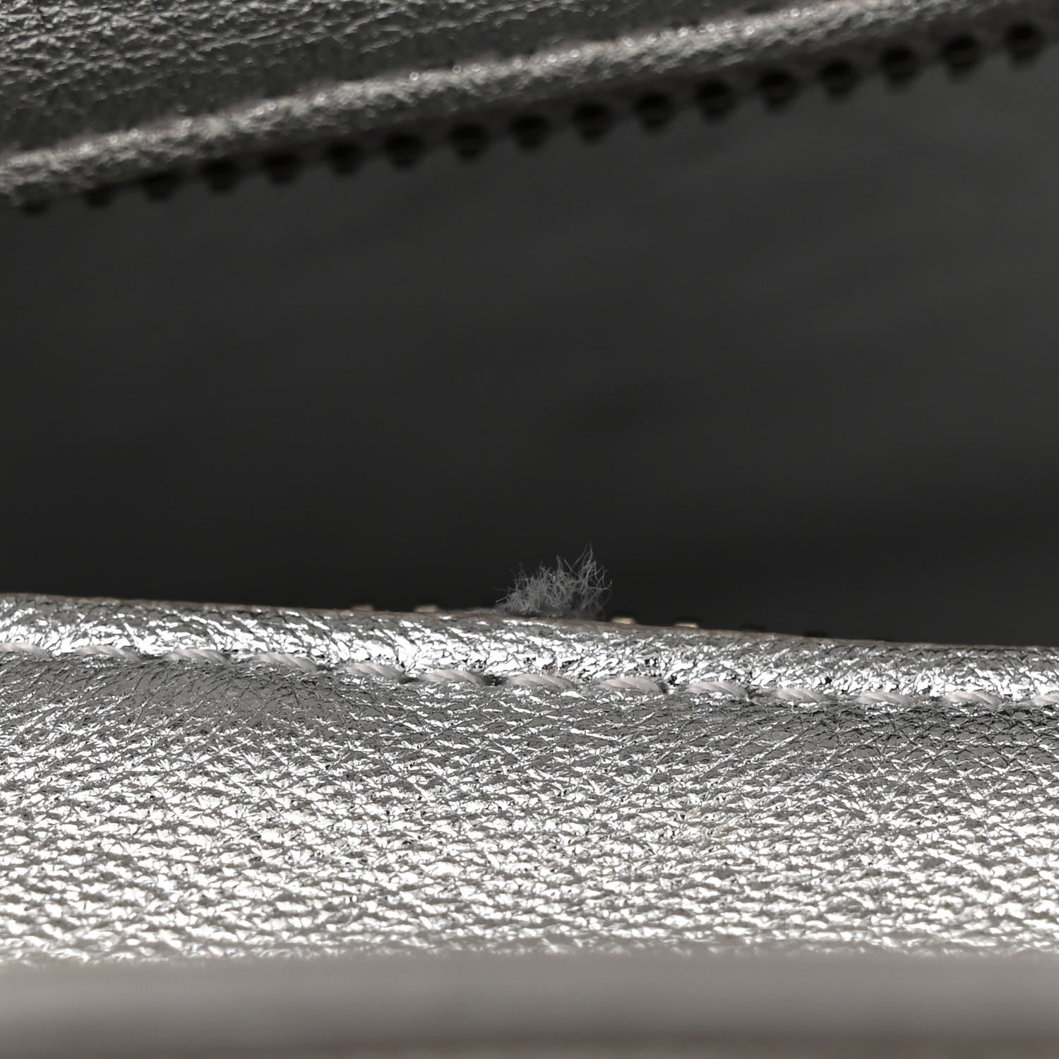 Celine Laminated Lambskin Nano Luggage Silver 13 of 17