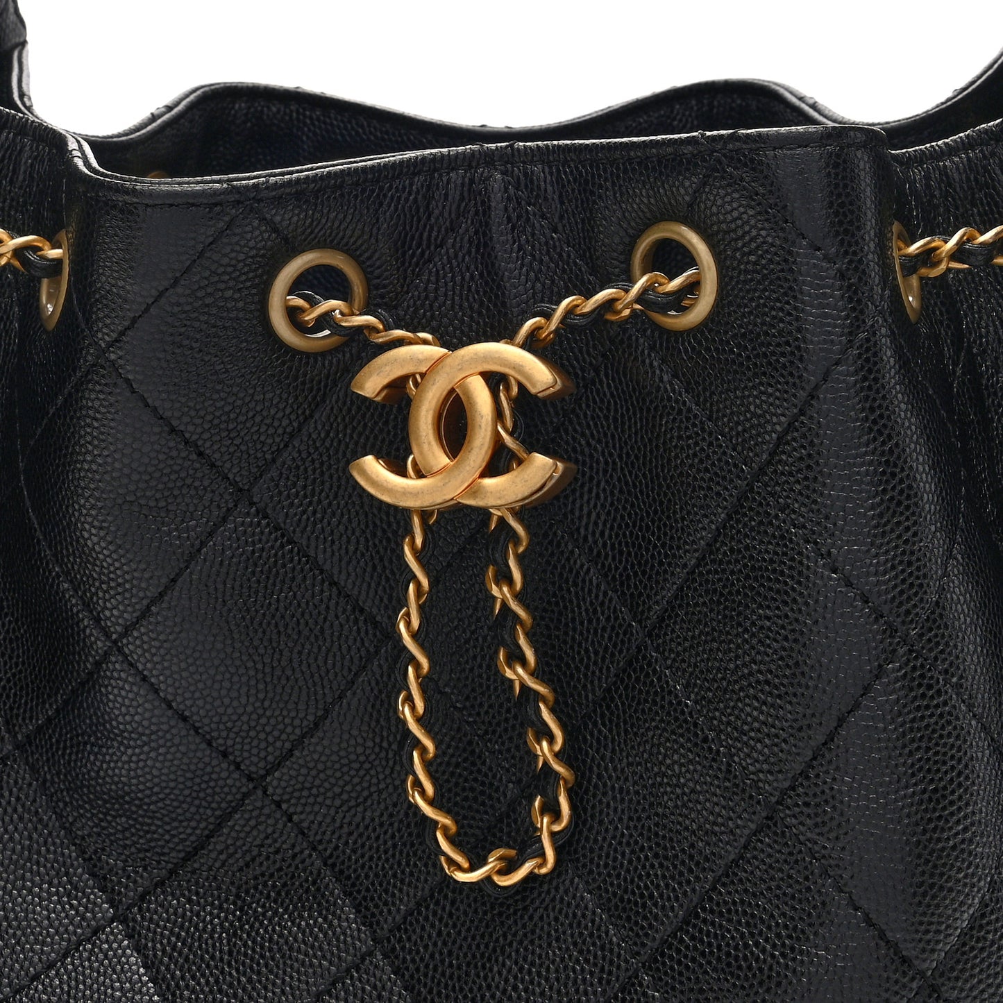 Caviar Quilted Small Chanel 25 Handbag Black