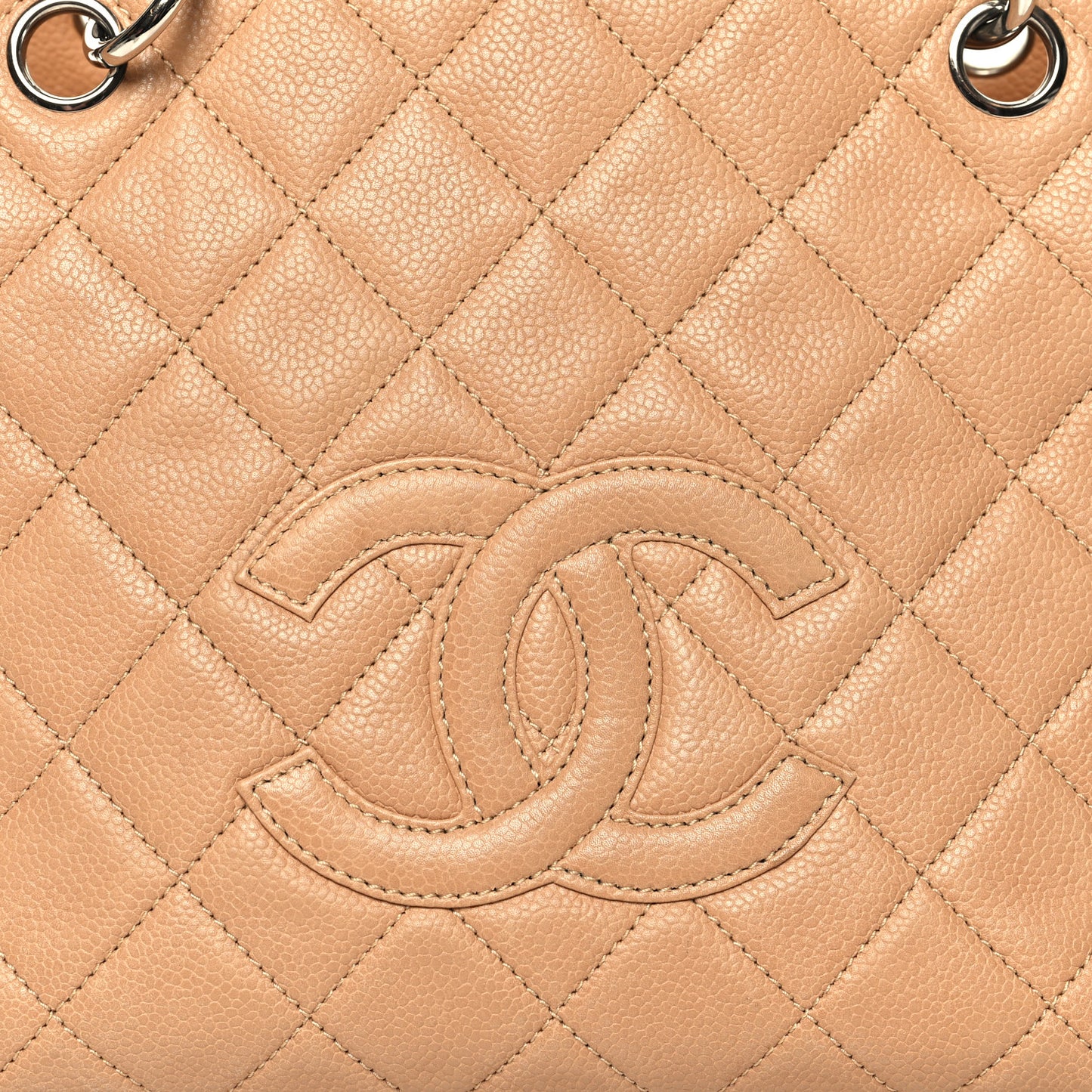 Caviar Quilted Petit Timeless Tote PTT Beige