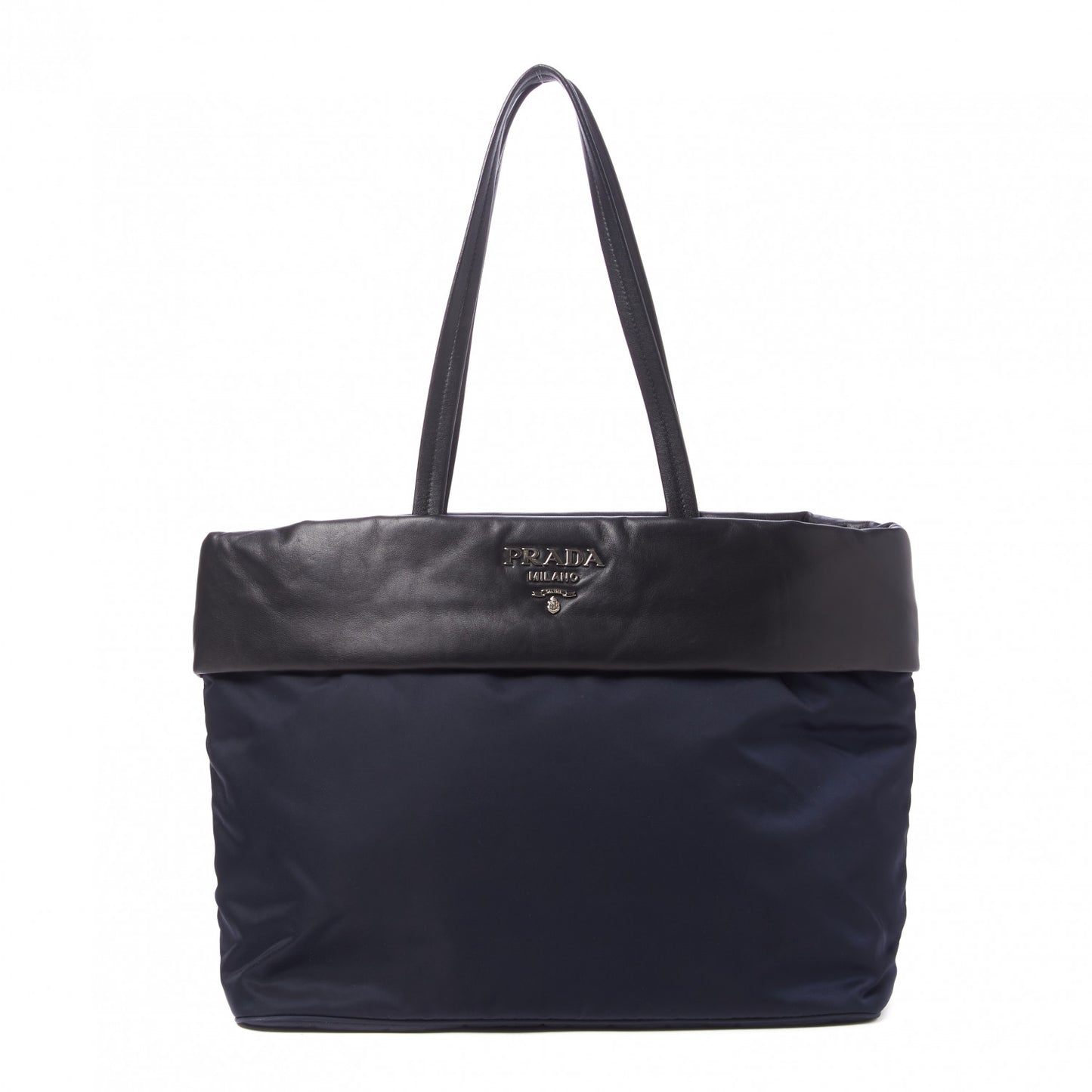 Tessuto Nylon Nappa Tote Navy Black