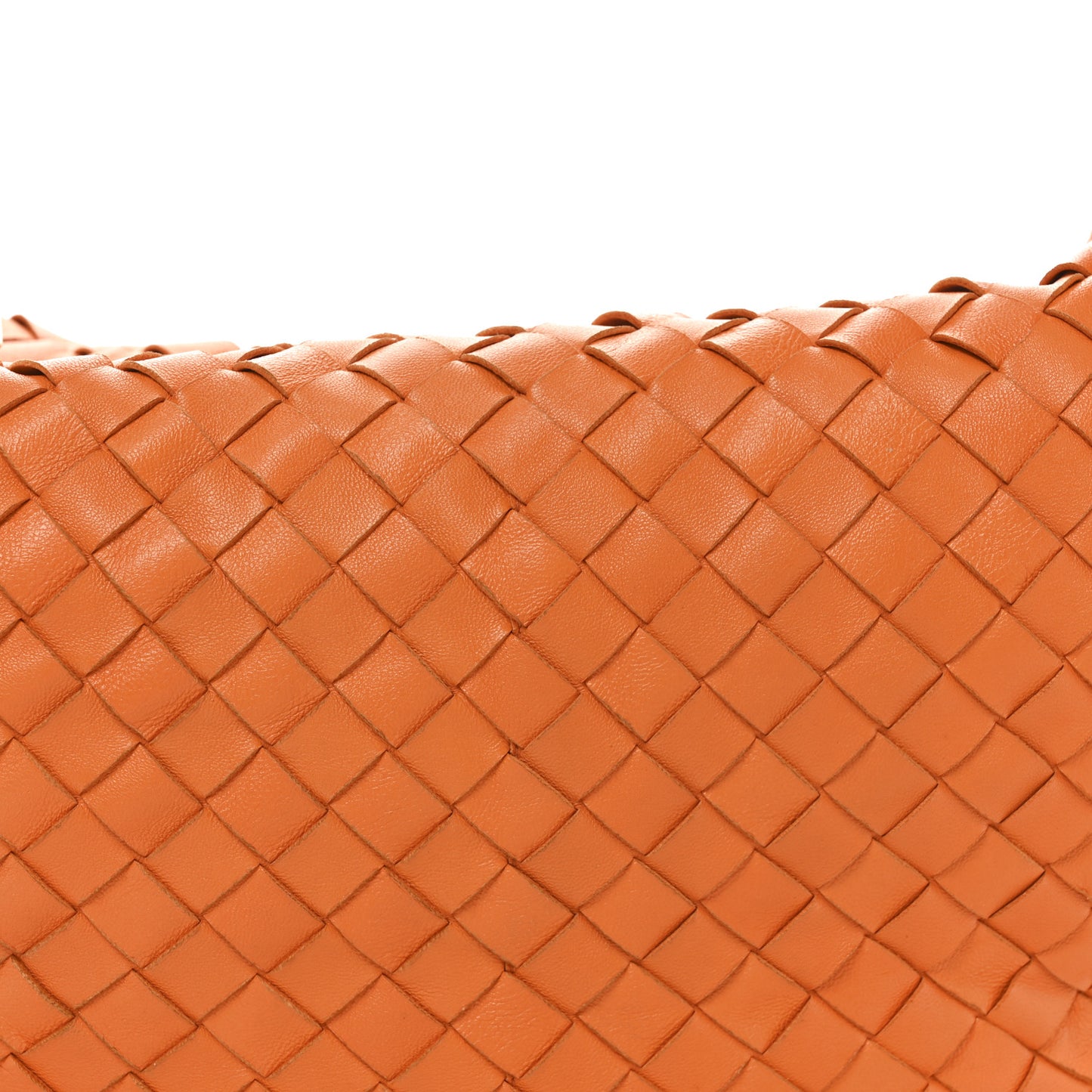 Nappa Intrecciato Small Jodie Twist Orange