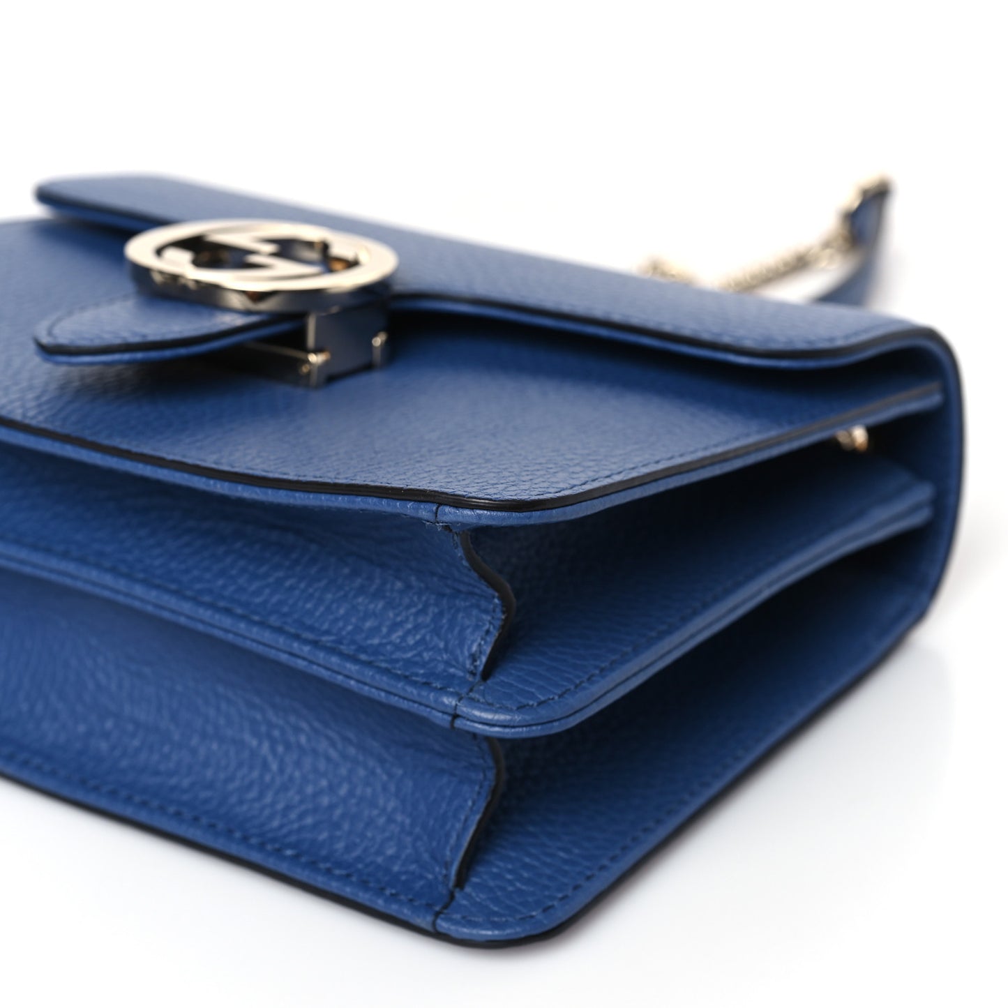 Dollar Calfskin Small Interlocking G Shoulder Bag Caspian