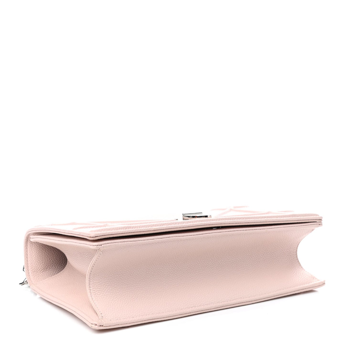 Grained Calfskin Cannage Medium Diorama Flap Bag Rose Poudre