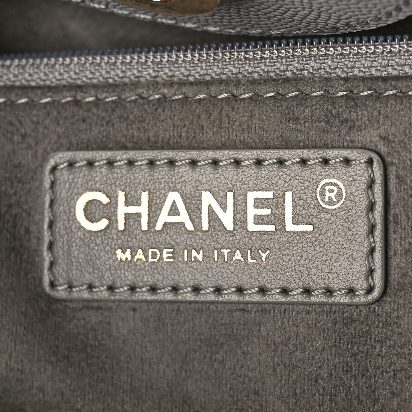 Caviar Studded Small Deauville Tote Grey