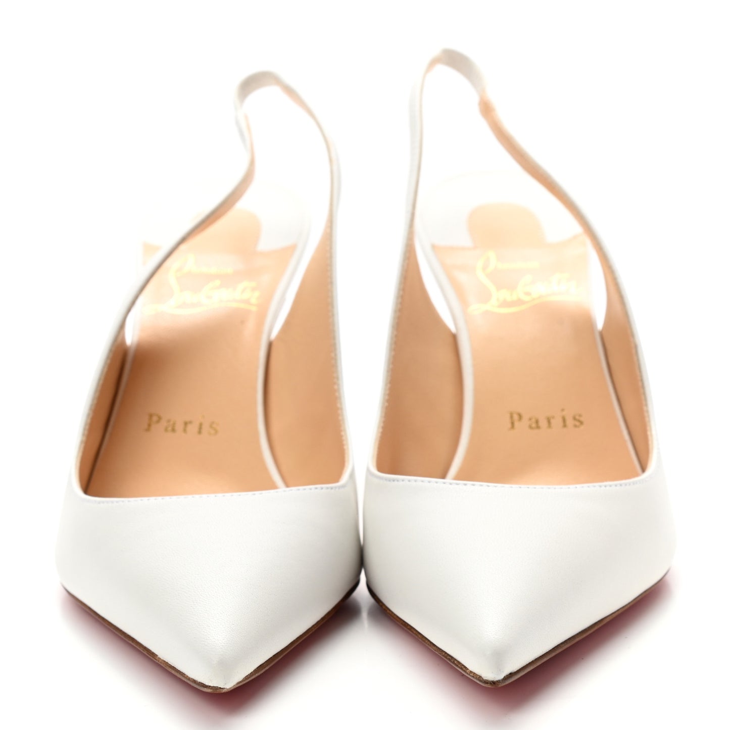 Nappa Clare Sling 80 Pumps 36 White