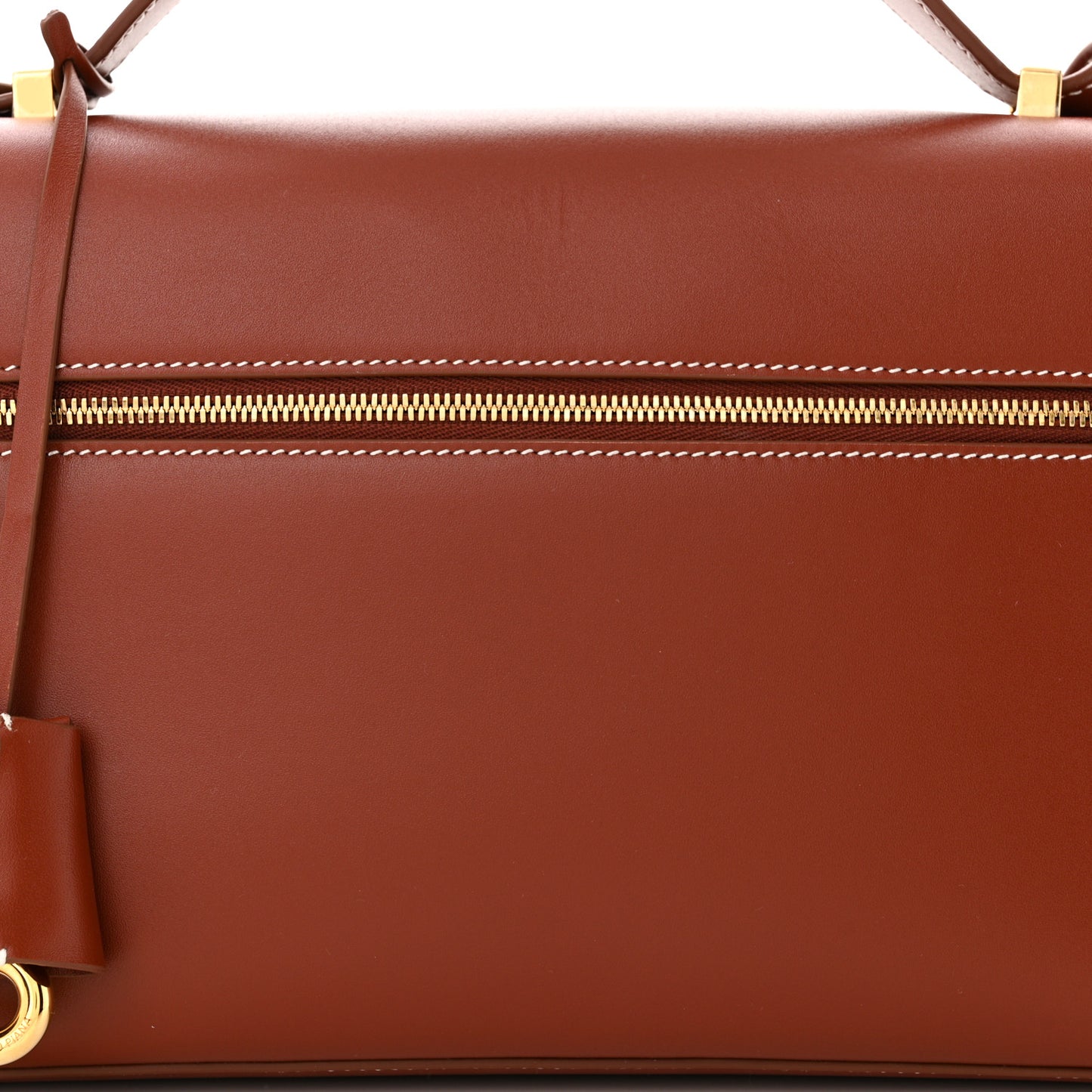 Saddle Calfskin Extra Bag L27 Deep Kummel