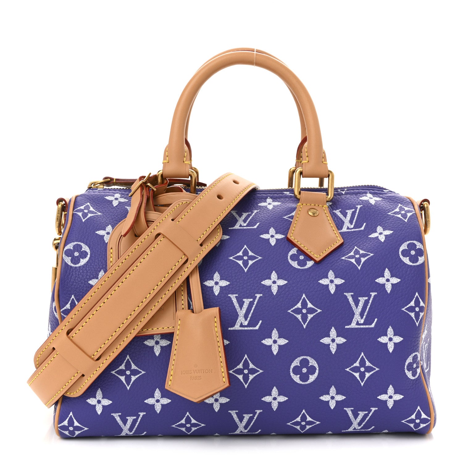 P*e様 LOUIS VUITTON スエードショートブーツ 青 Vロゴ 24c Louis Vuitton Calfskin Monogram Speedy P9 Bandouliere 25 Amethyst