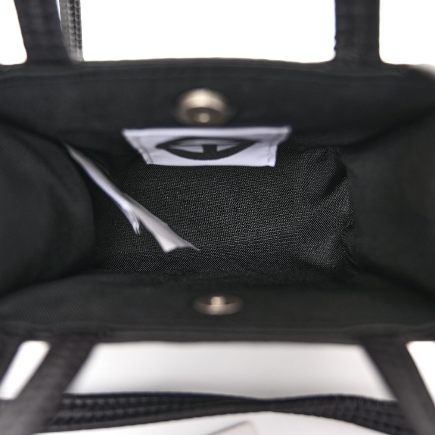 Nylon Small Puff Shopping Bag Black