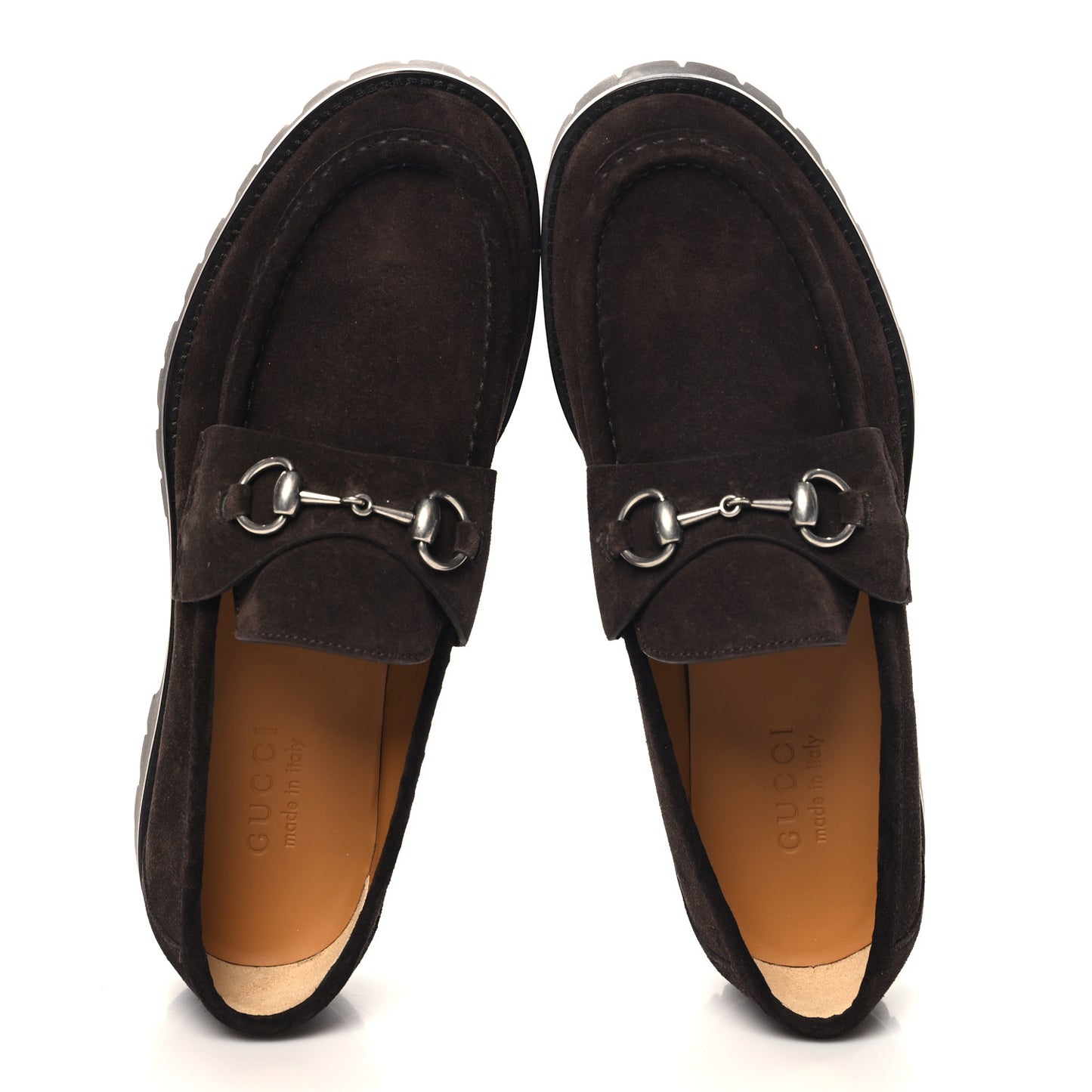 Suede Horsebit Mens Lug Loafers 8 Night Cocoa