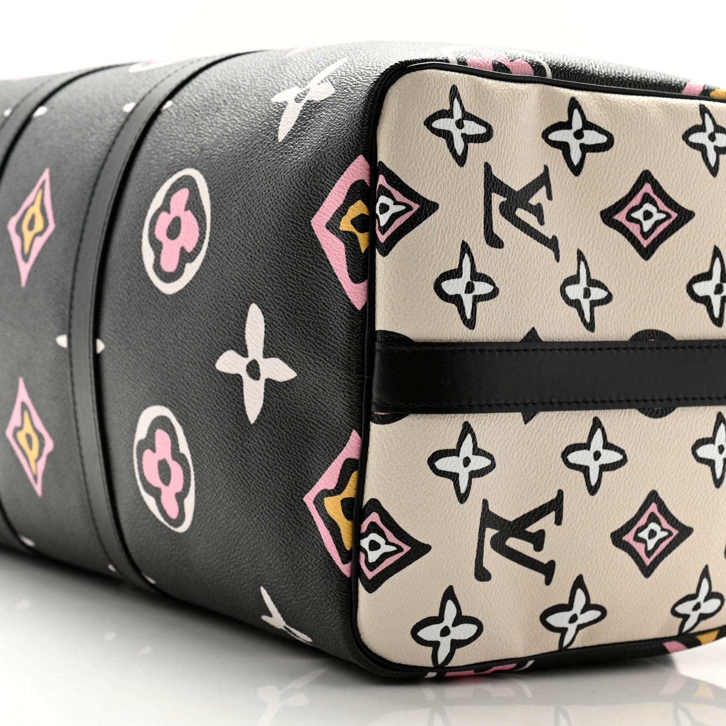 Monogram Giant Wild At Heart Keepall Bandouliere 45 Black