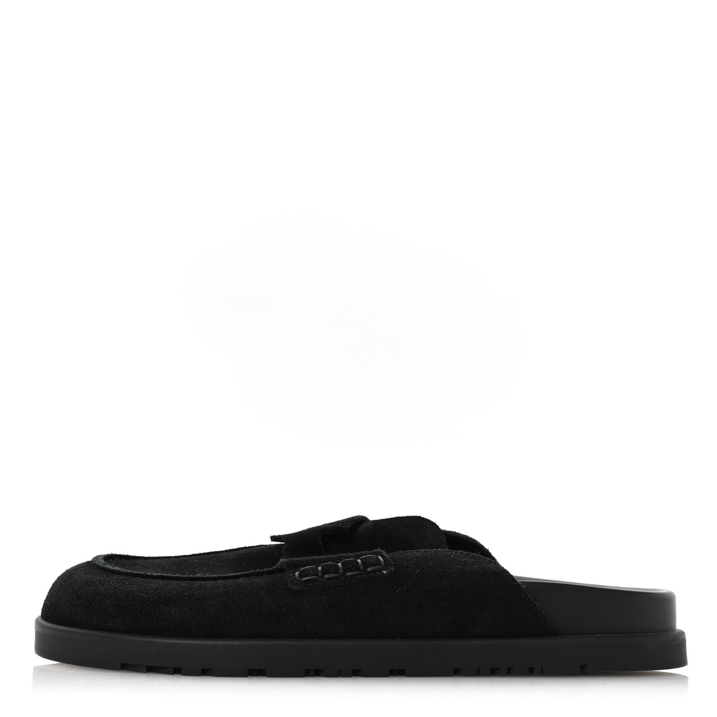Suede Calfskin Go Mules 38 Black