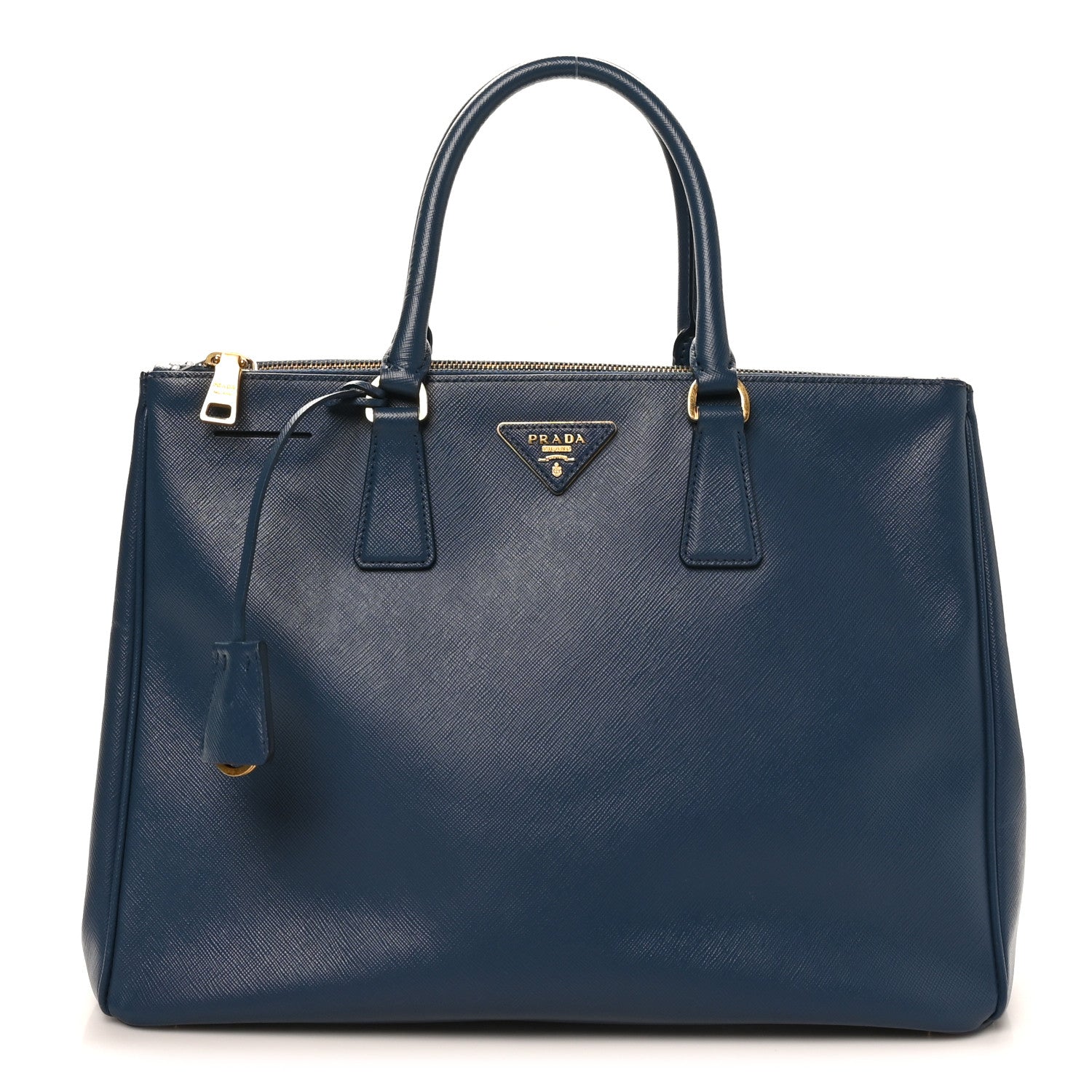 PRADA ボストンバッグ　ネイビー　濃紺 Prada Saffiano Large Galleria Double Zip Tote Bluette 1858334